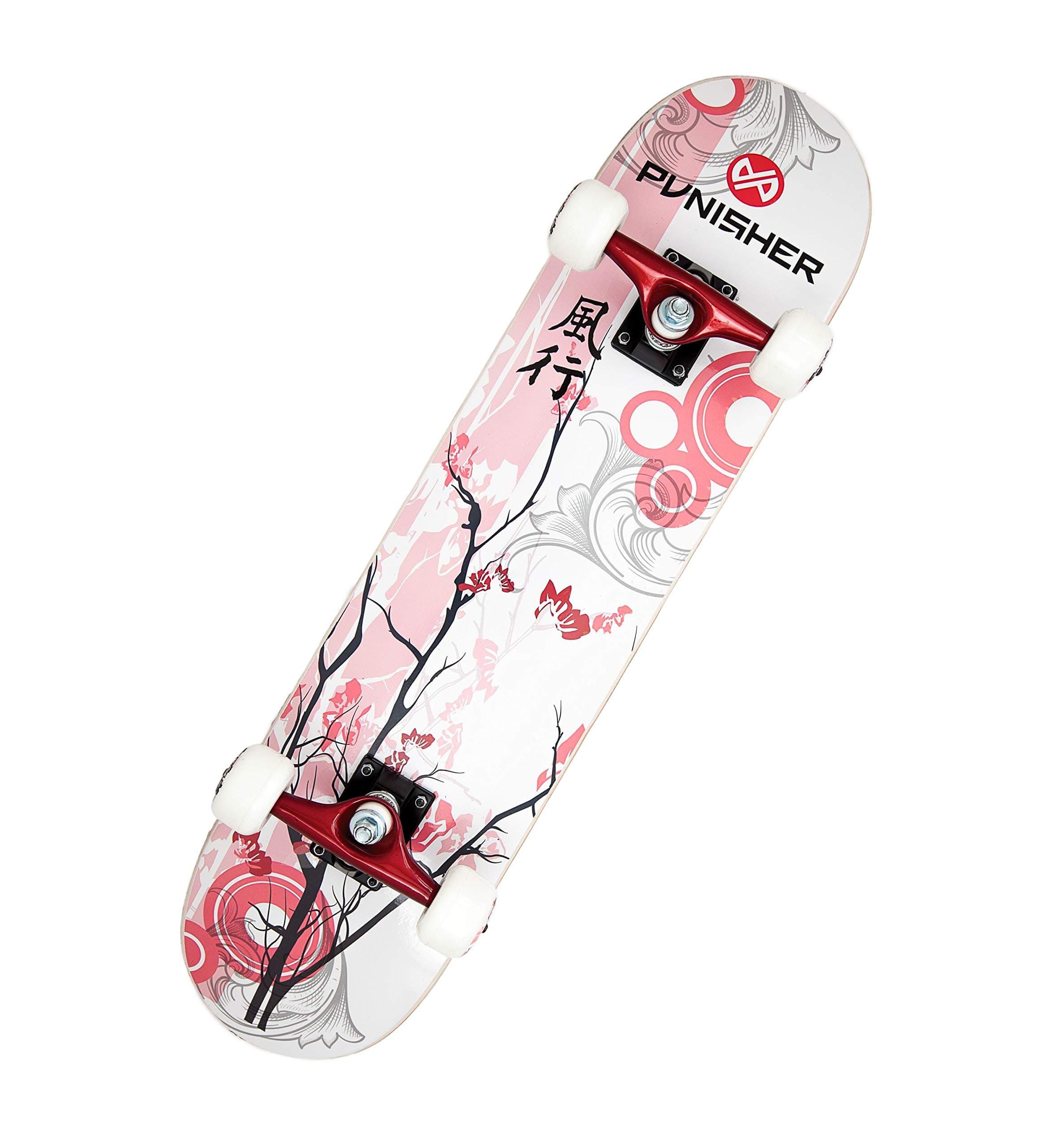 Girls Skateboard Complete with 31.5" x 7.75" Double Kick Concave Deck Canadian Maple ABEC-7 Bearings