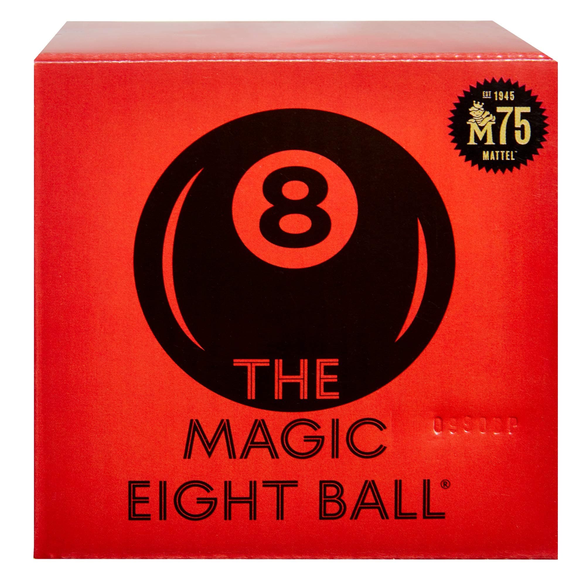 Magic 8 Ball Mattel 75th Anniversary Fortune-Telling Novelty Toy with Floating Answers, Great Gift for Ages 6 Years & Older