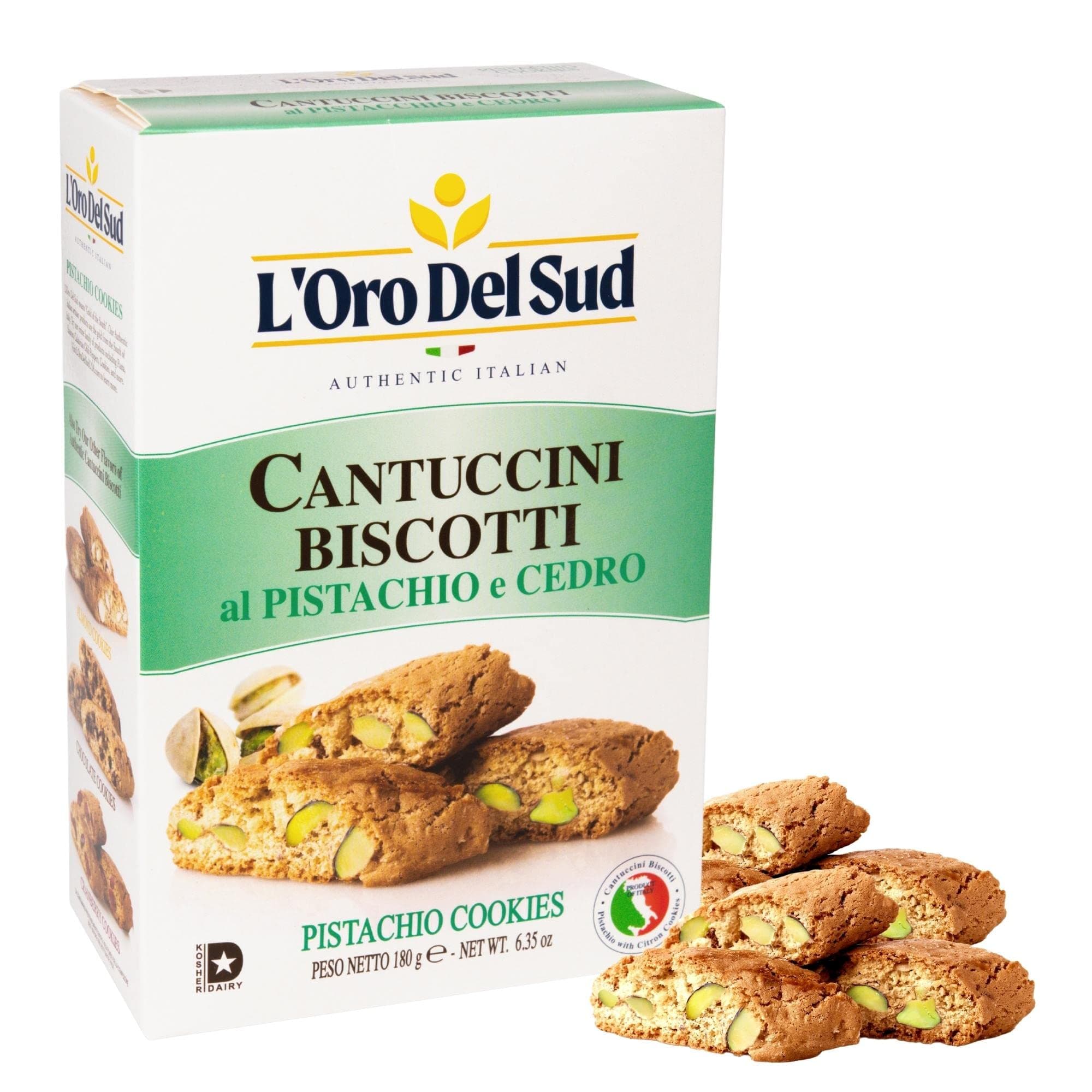 Pistachio and Cedron Biscotti Italian Cookies