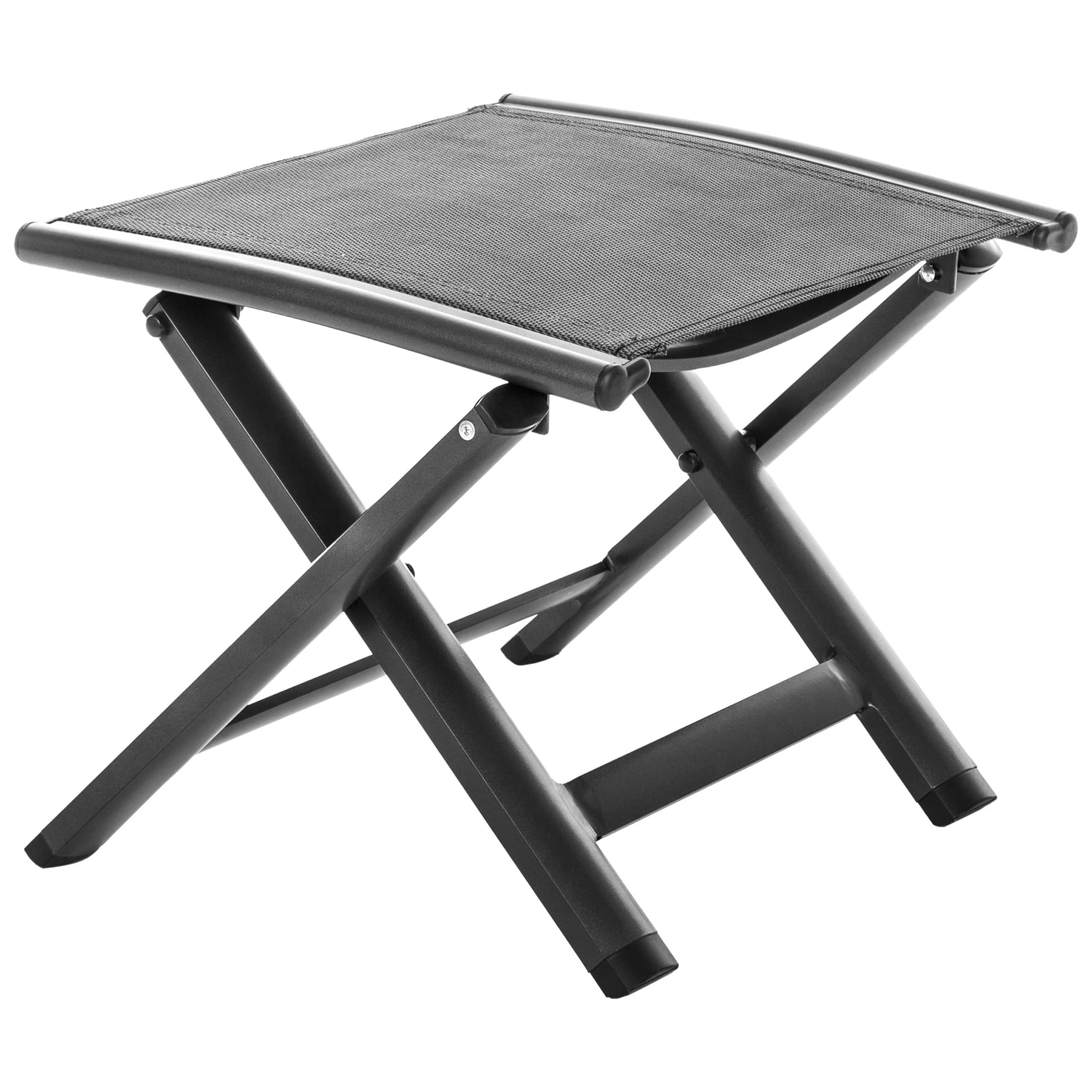 Ultranatura Aluminium Folding Stool/Footrest, Korfu Series Plus, Folding