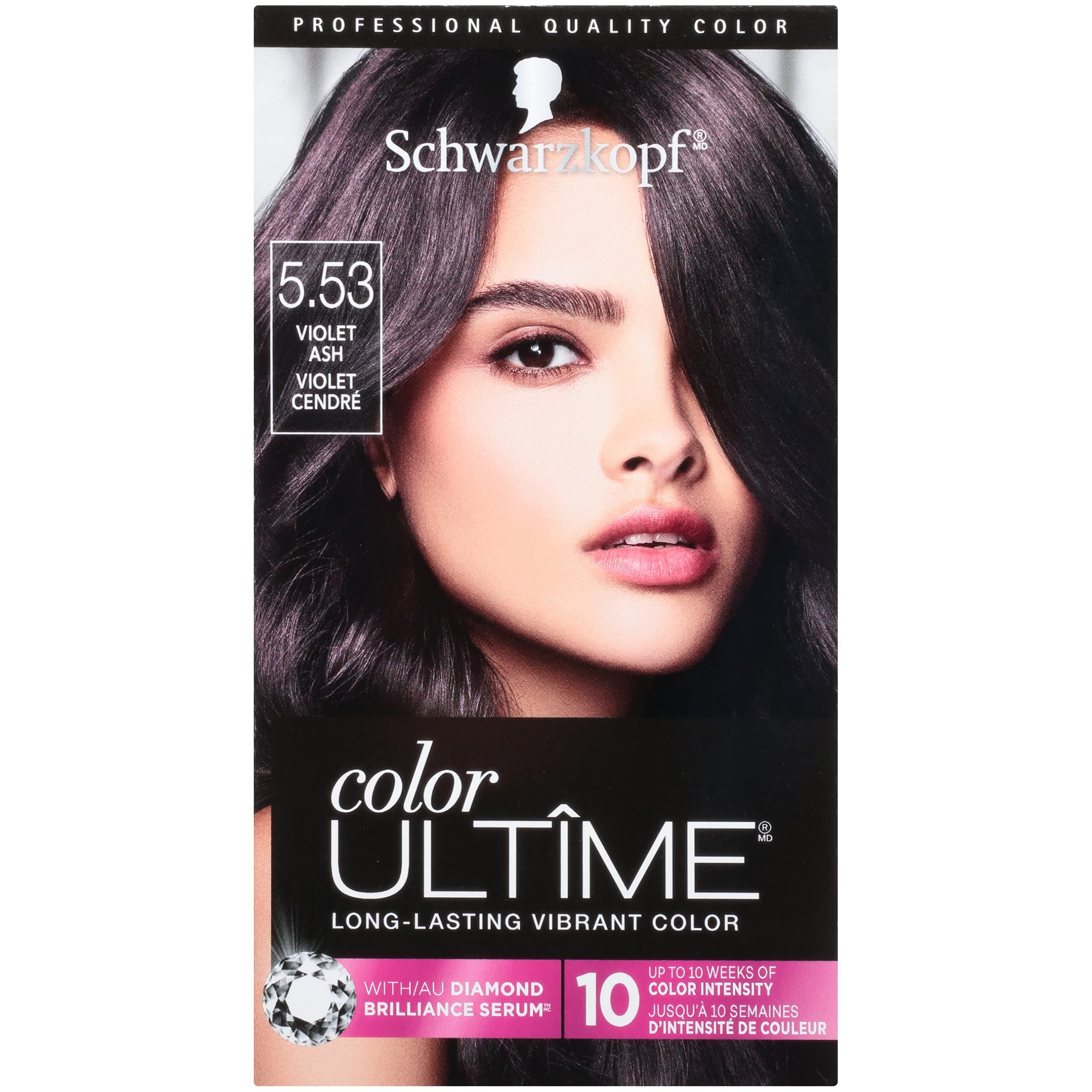 Color Ultime Permanent Hair Color Cream, 5.53 Violet Ash
