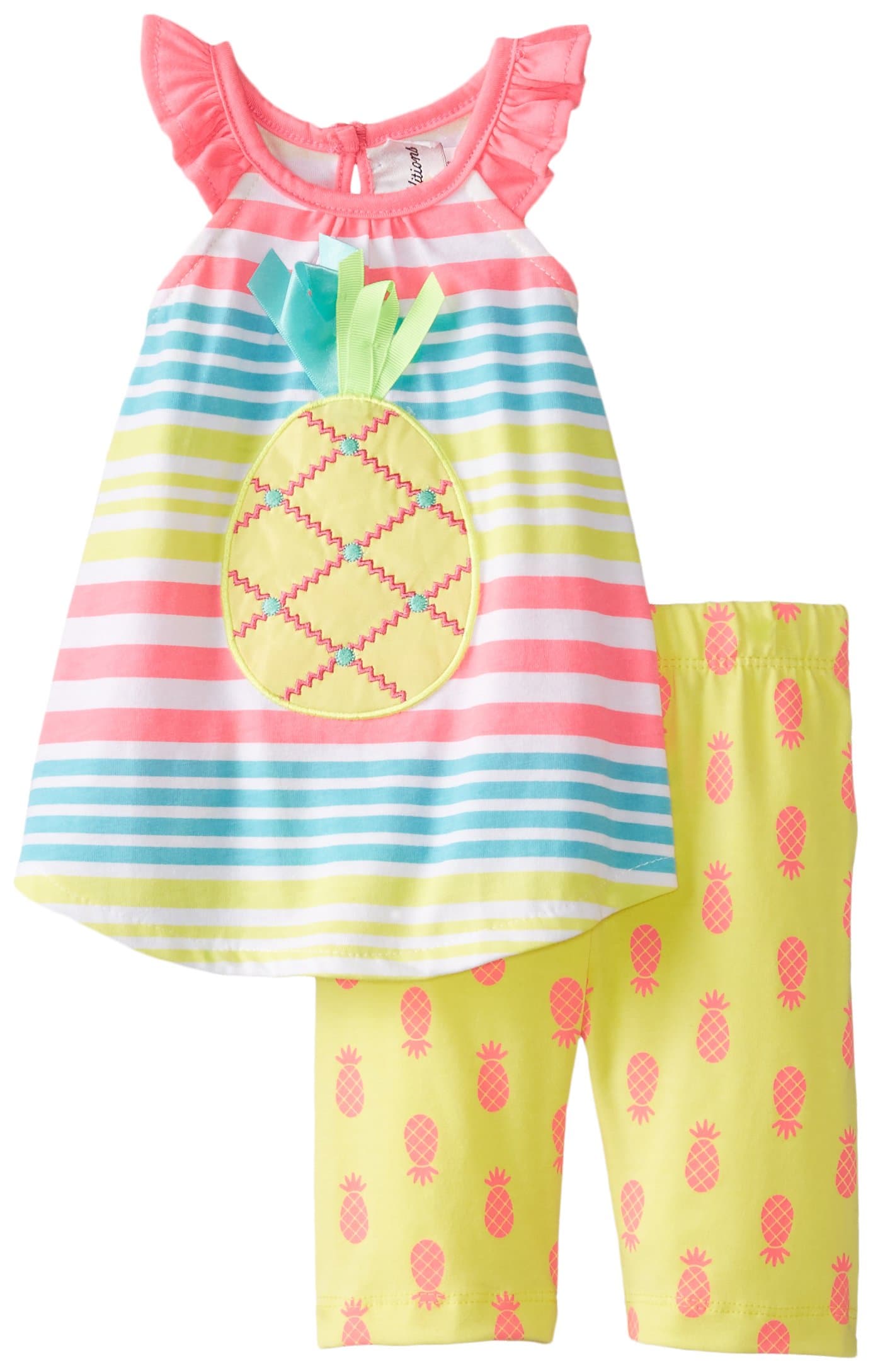 Baby Girls' Pineapple Striped Short Set
