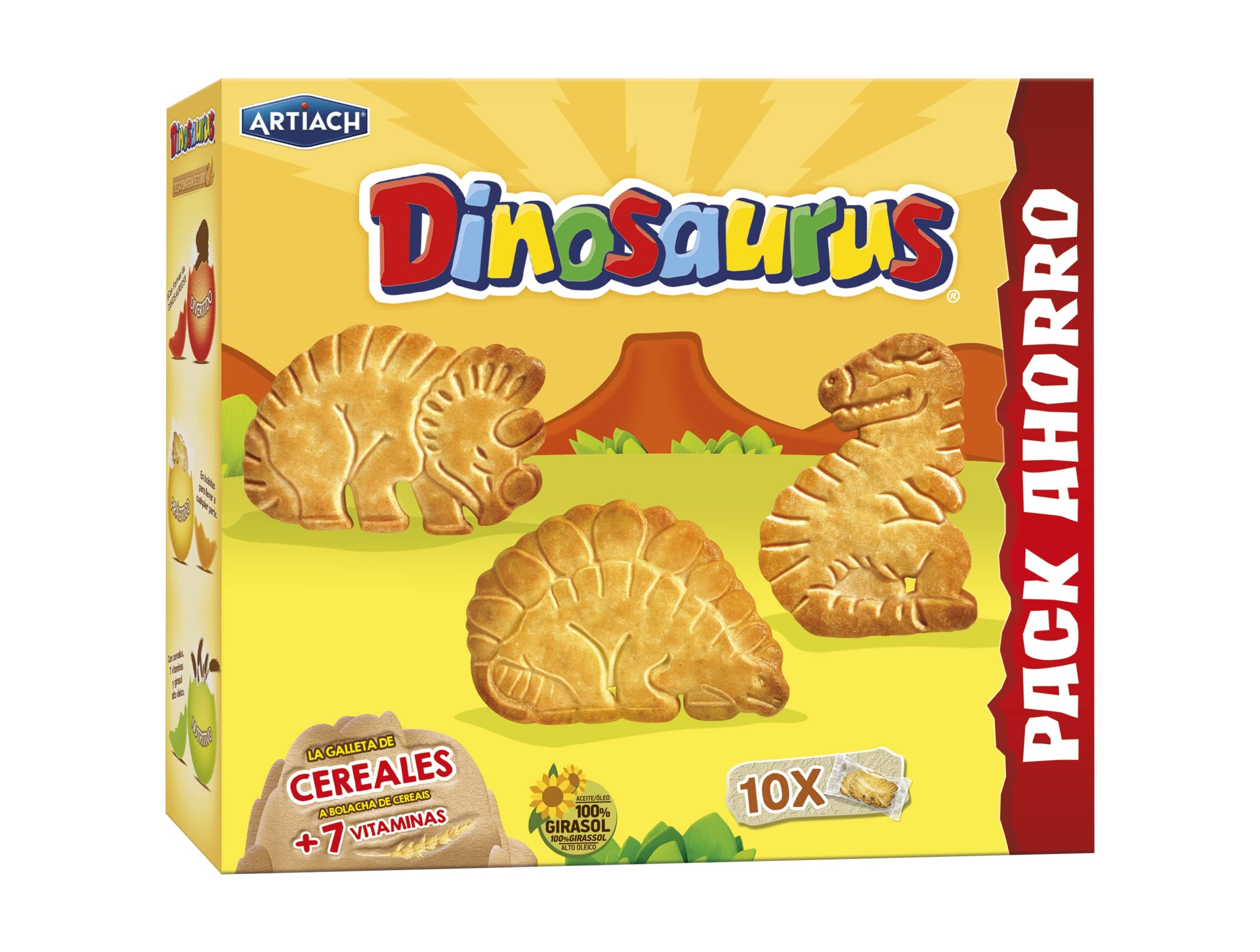 Galletas Artiach Dinosaurus - Cookies Dinosaur - Family Pack 411g
