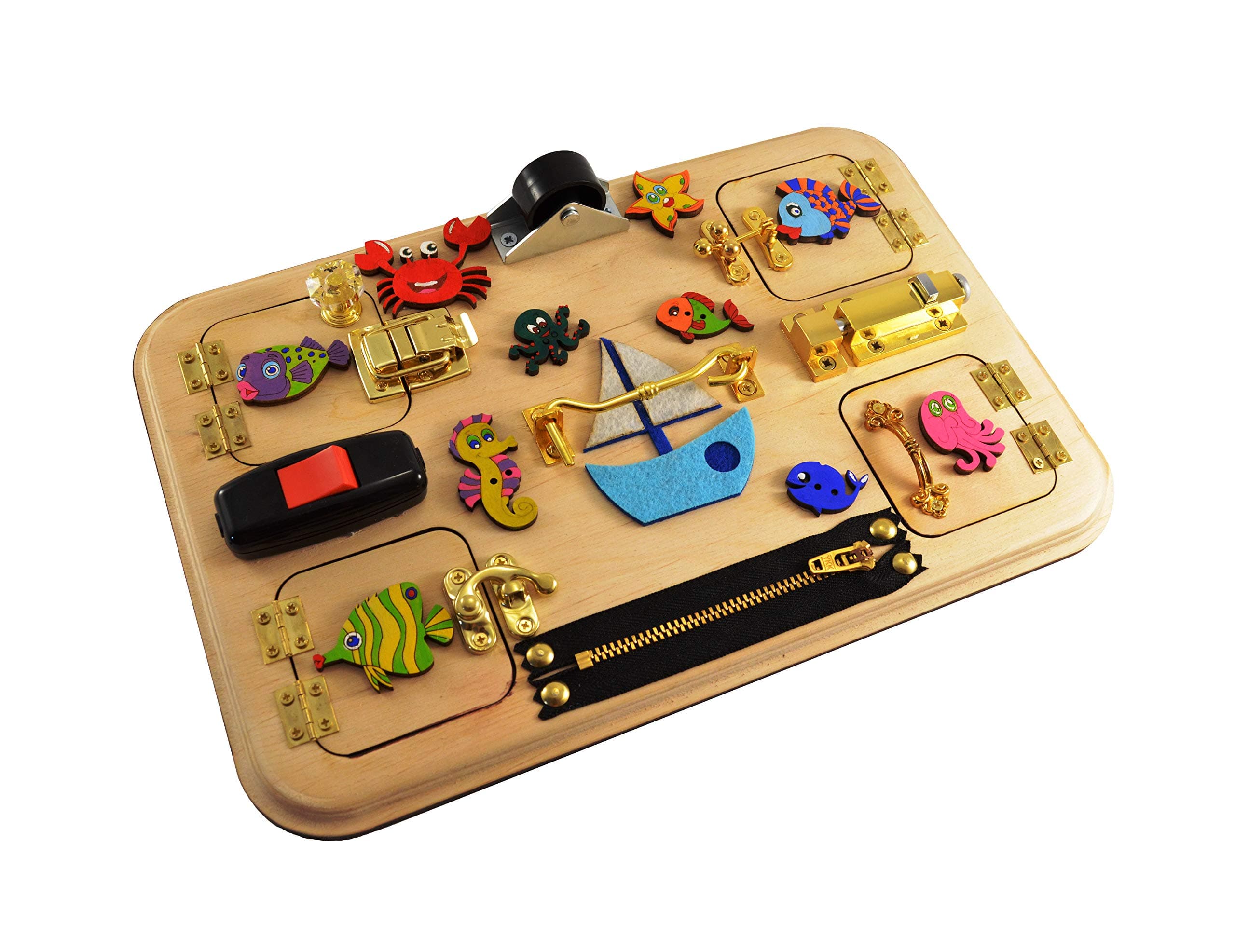 Busy board Toddler toy Activity board Travel busy board Montessori Toy for autism Gift 1st Baby gift Baby toys Christmas baby gift Halloween