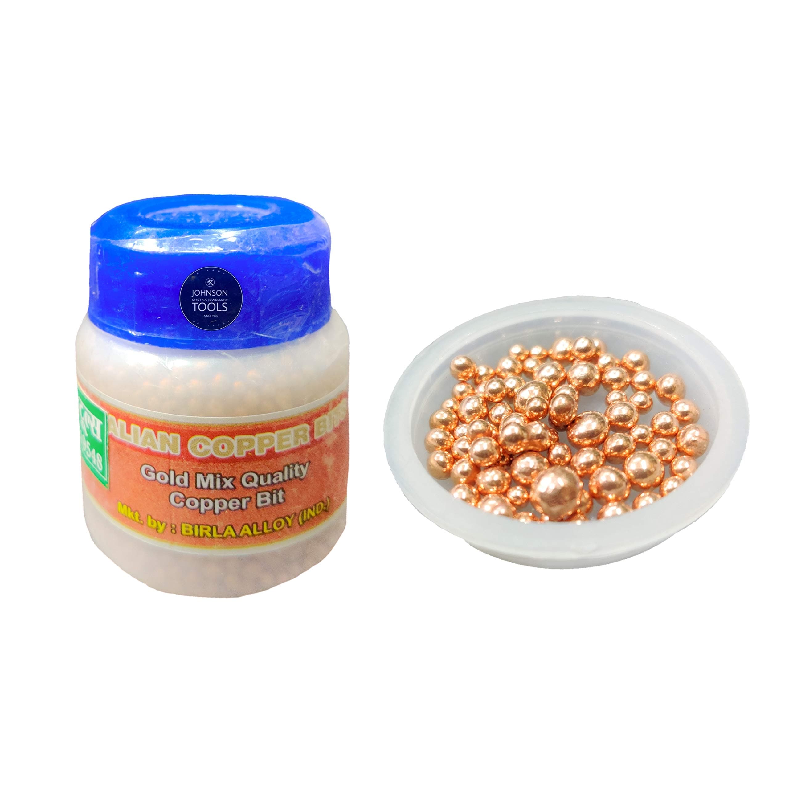 Johnson Tools Imported Gold Mix Quality Shiny Pure Round Italian Copper Small Balls/bolls (250gms)