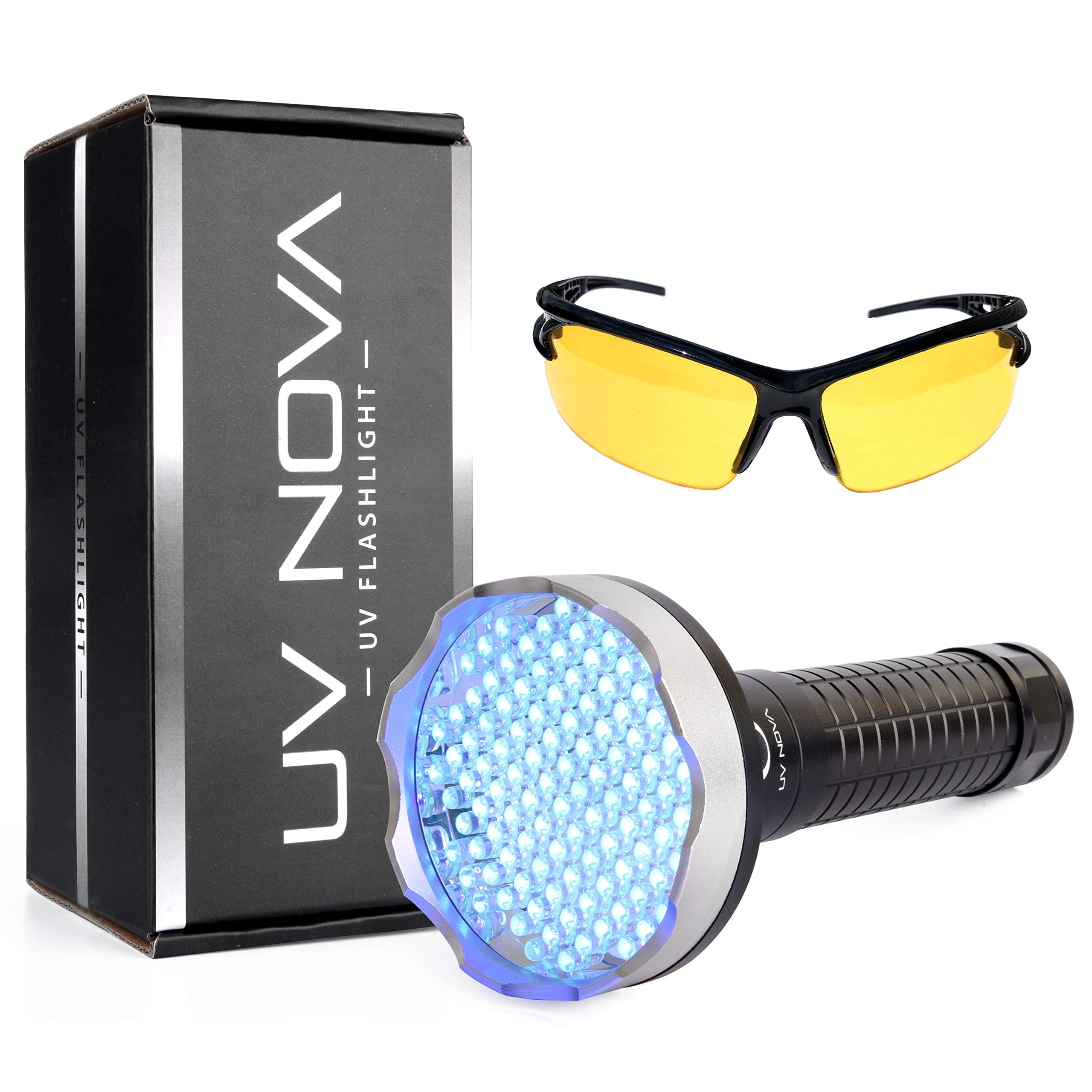 UV Nova Blacklight Flashlight Best 108 LED UV Flashlight Pet Urine Detector