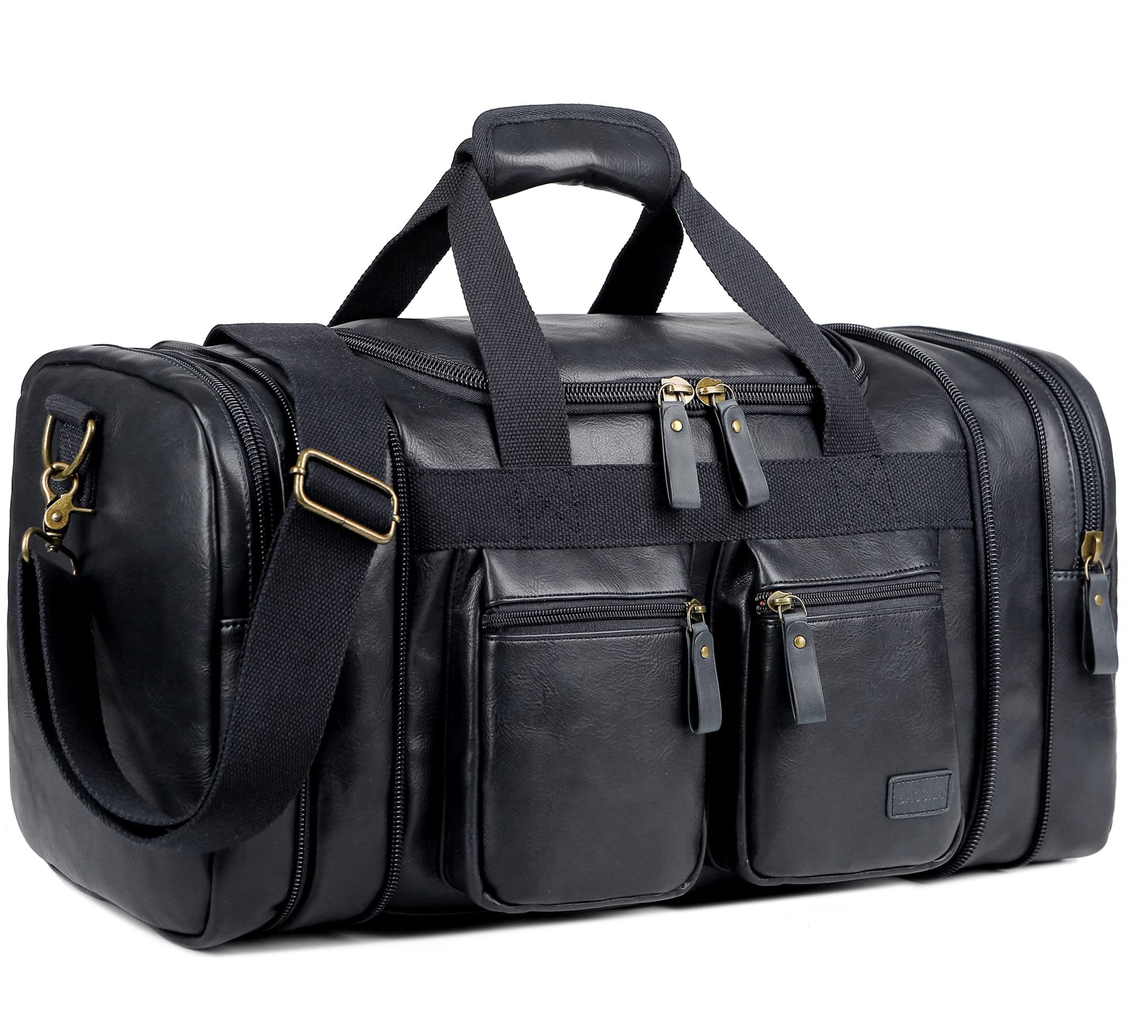 Vegan Leather Travel Duffel Weekender Bag Carry on Overnight Bag Sports Duffel bag For men and Women HB-21