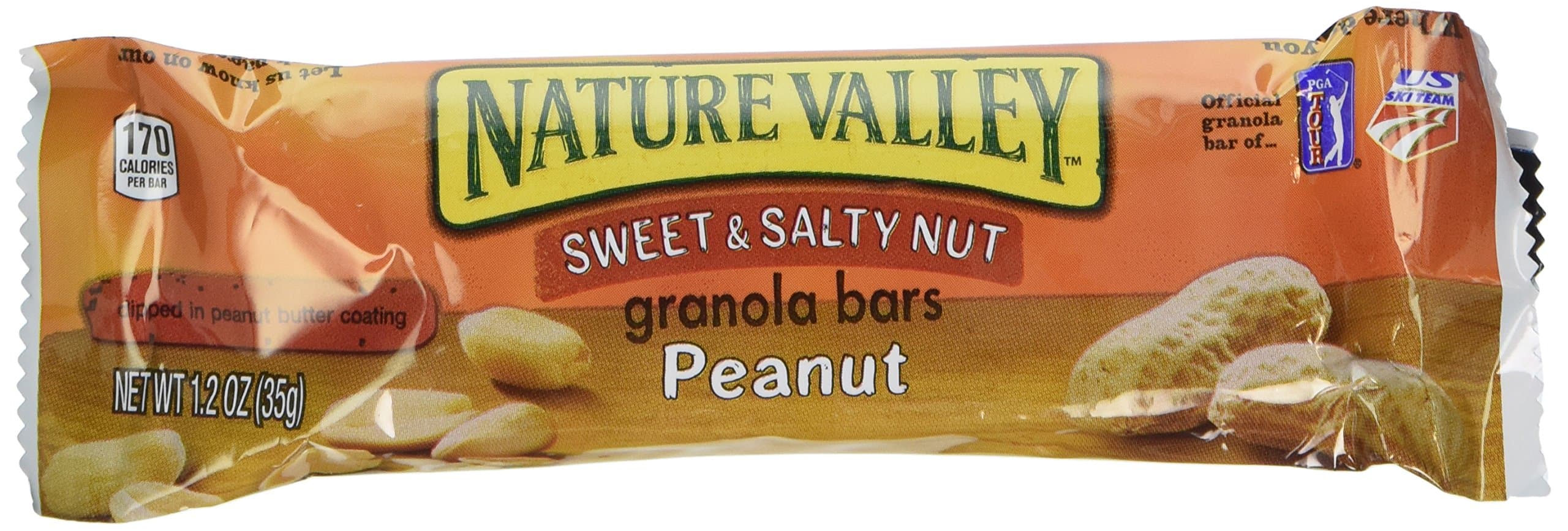 Natures Valley Sweet And Salty Granola Bars Peanut Dipped In Peanut Butter