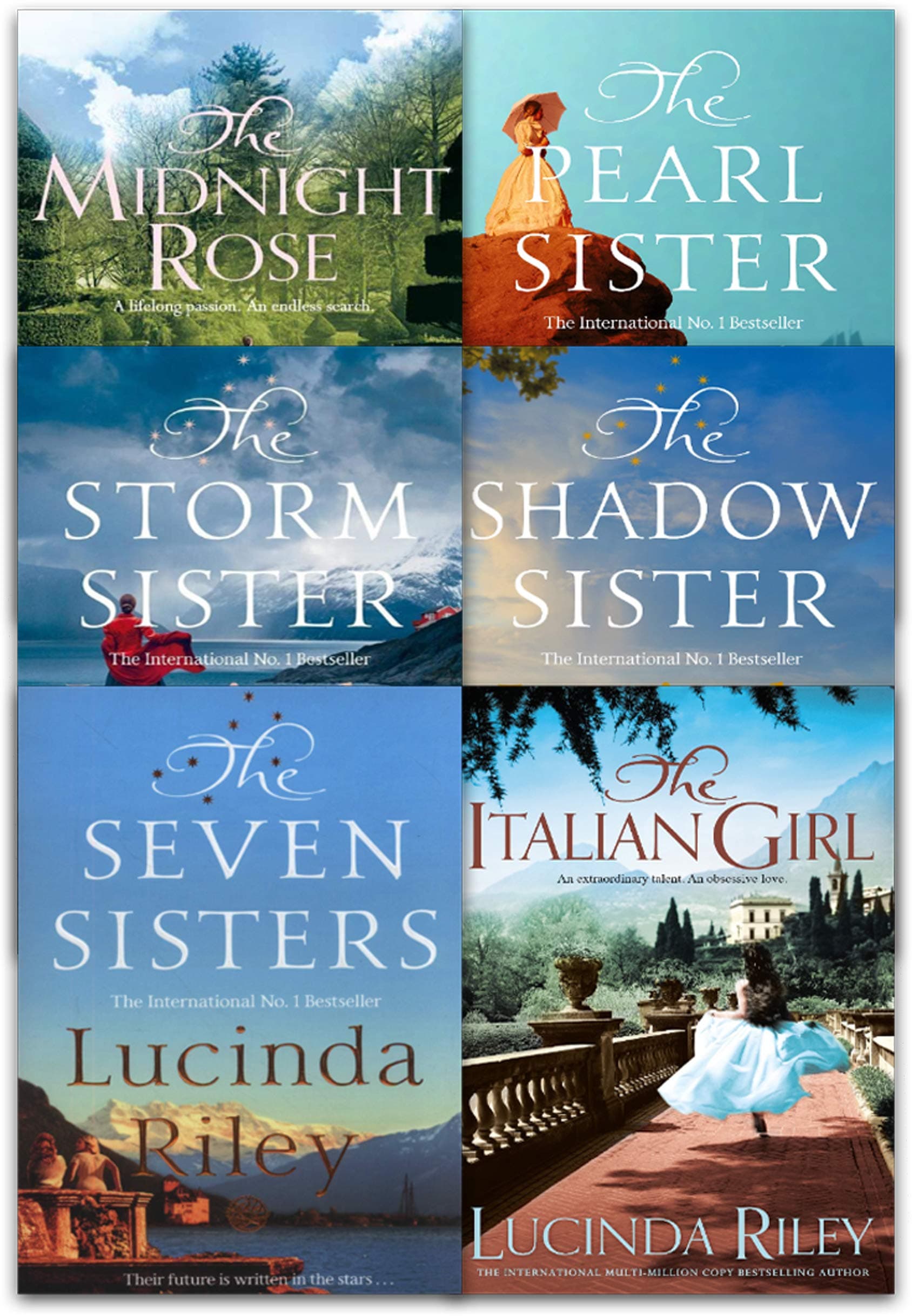 Lucinda Riley Collection 6 Books Bundles (The Seven Sisters,The Shadow Sister,The Storm Sister,The Midnight Rose,The Angel Tree,The Italian Girl)