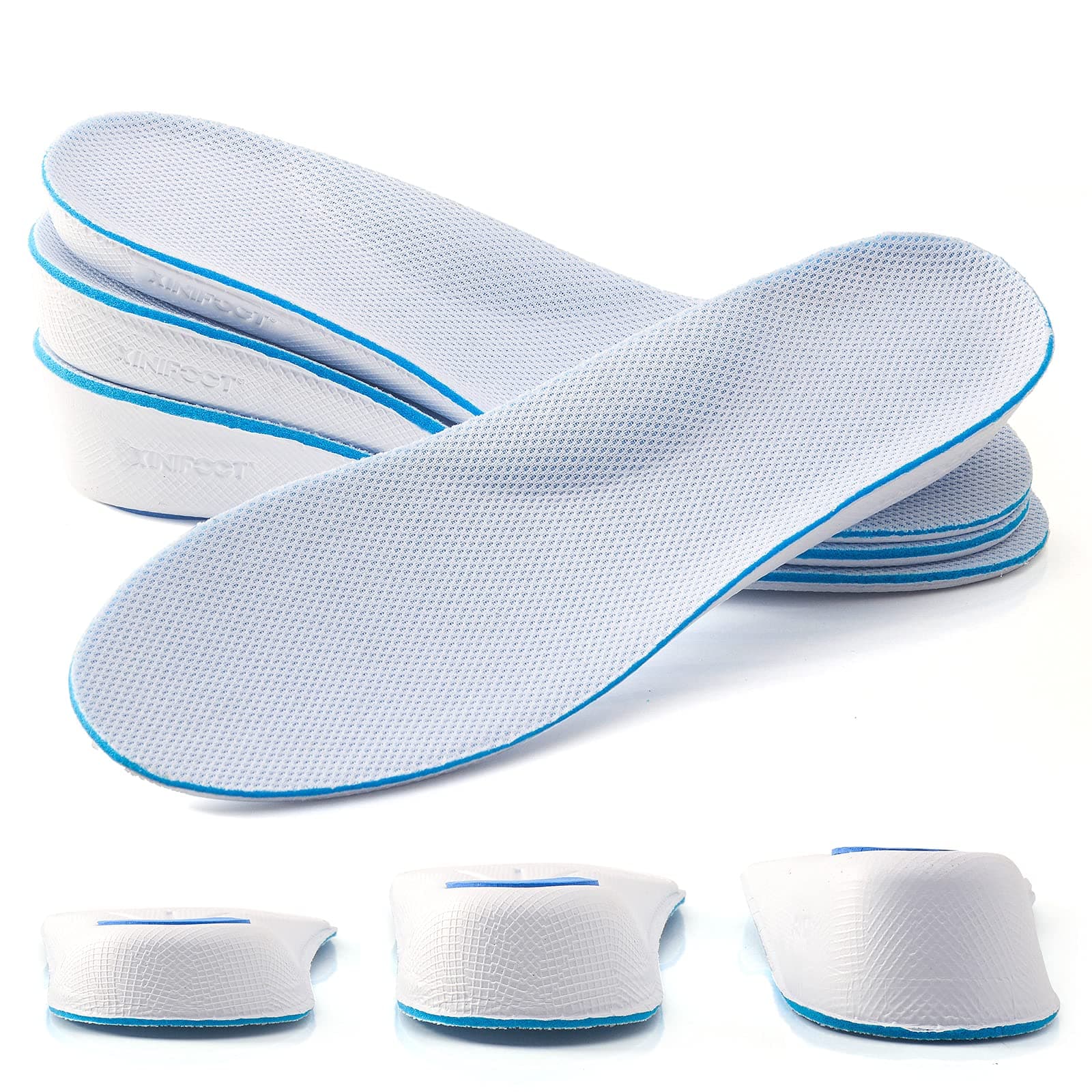 Height Increase Insole Arch Support Breathable Shoe Insoles Heel Lift Inserts Elevator Insoles for Men Women