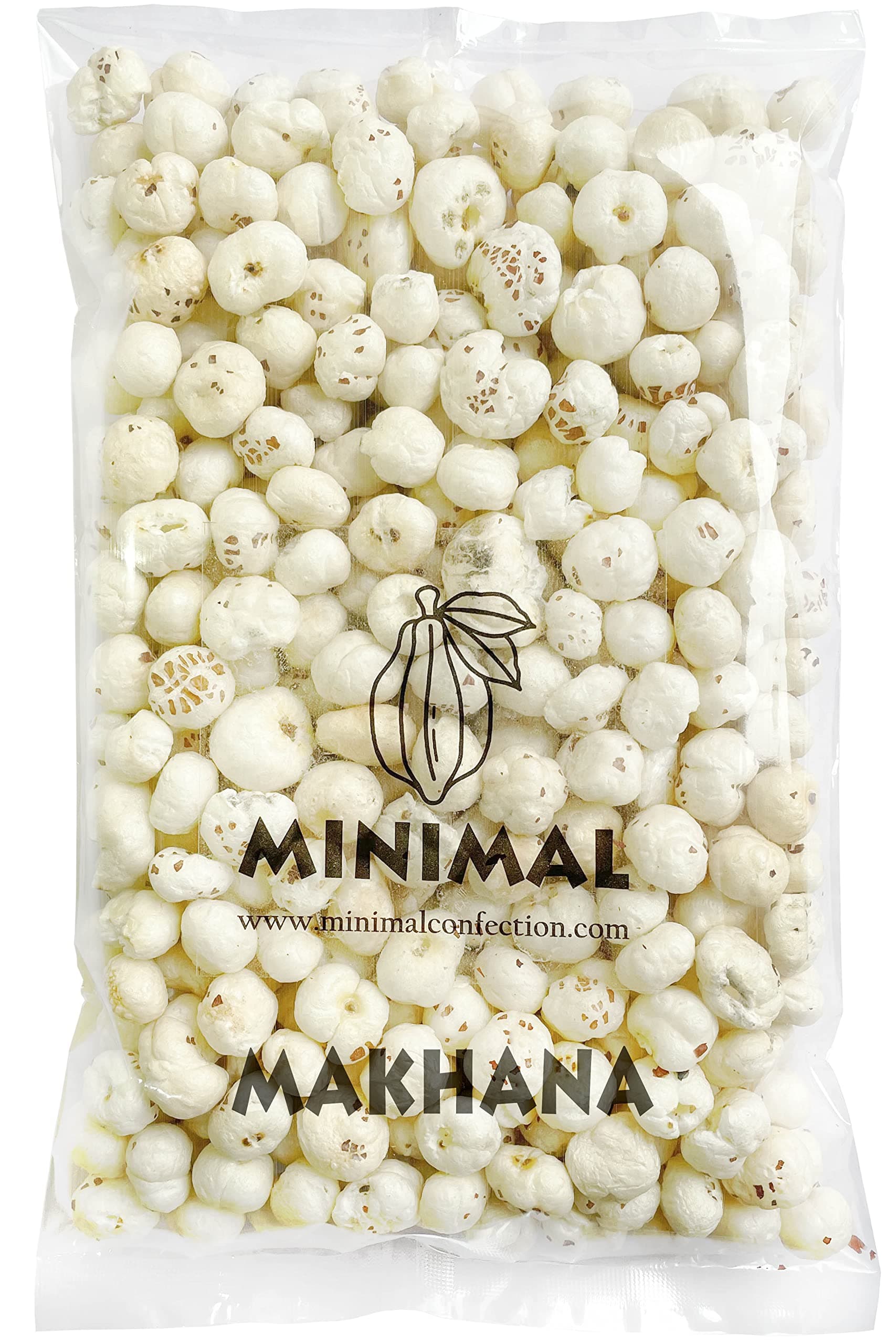 Minimal Organic Makhana Fox Nut, 700g (175g*4)(Organic Makhana)(Gread A/Big Size)