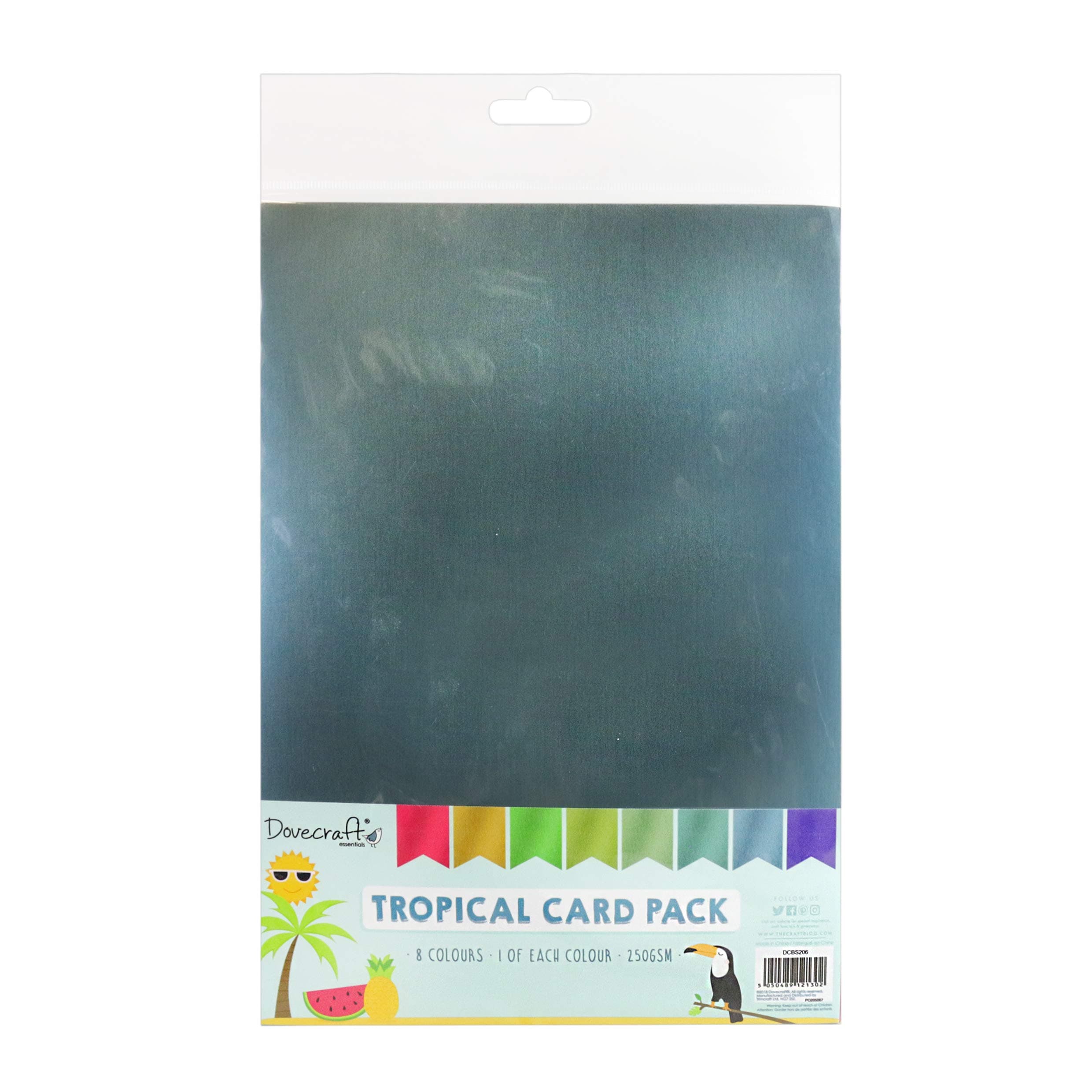Dovecraft DCBS206 Tropical Card Pack, Multicolour, 1