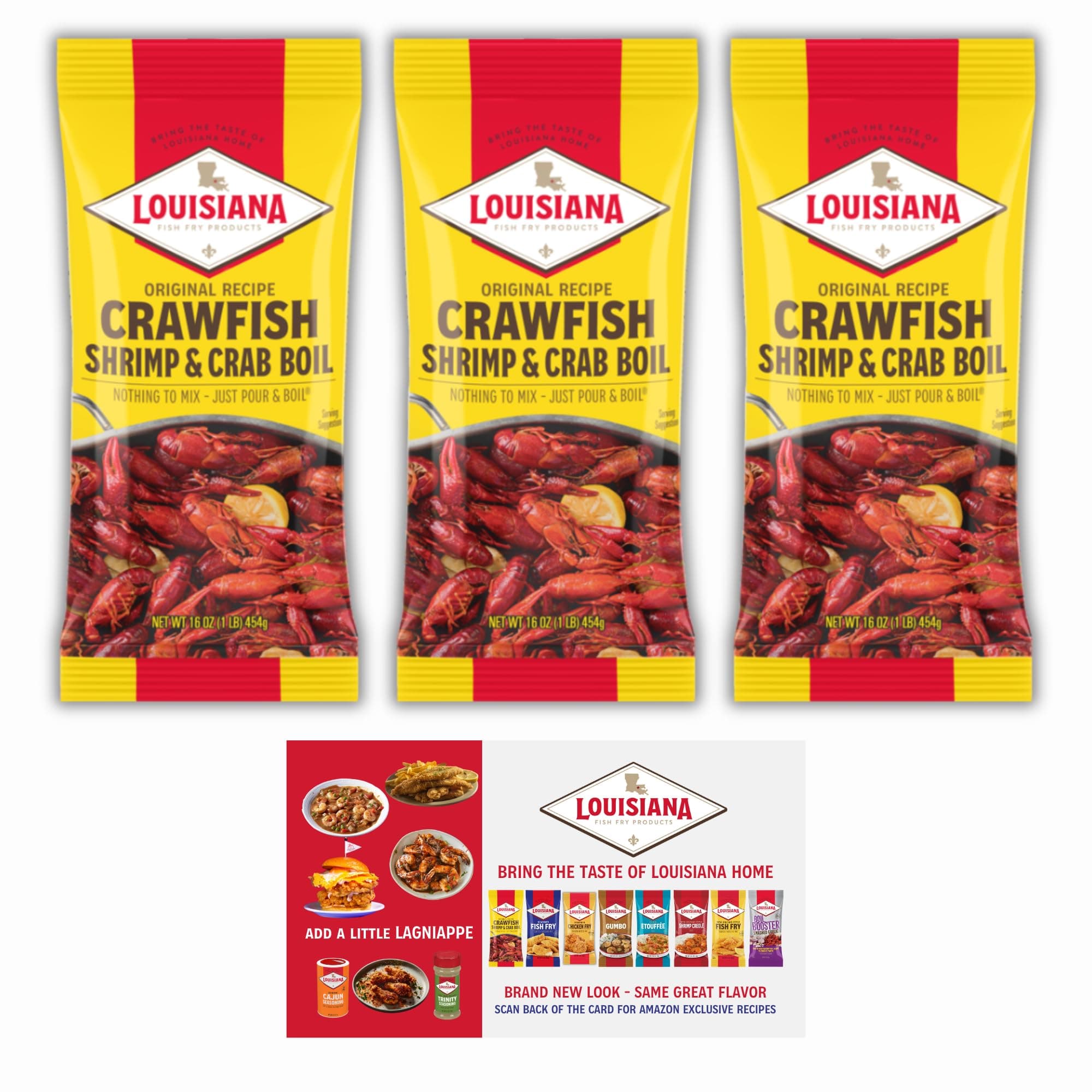 Crawfish, Shrimp & Crab Boil, 16oz,(Pack of 3) by