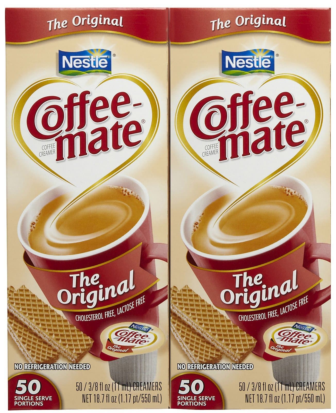 Coffee-mate Liquid Creamer Singles - Original - 50 ct - 2 pk