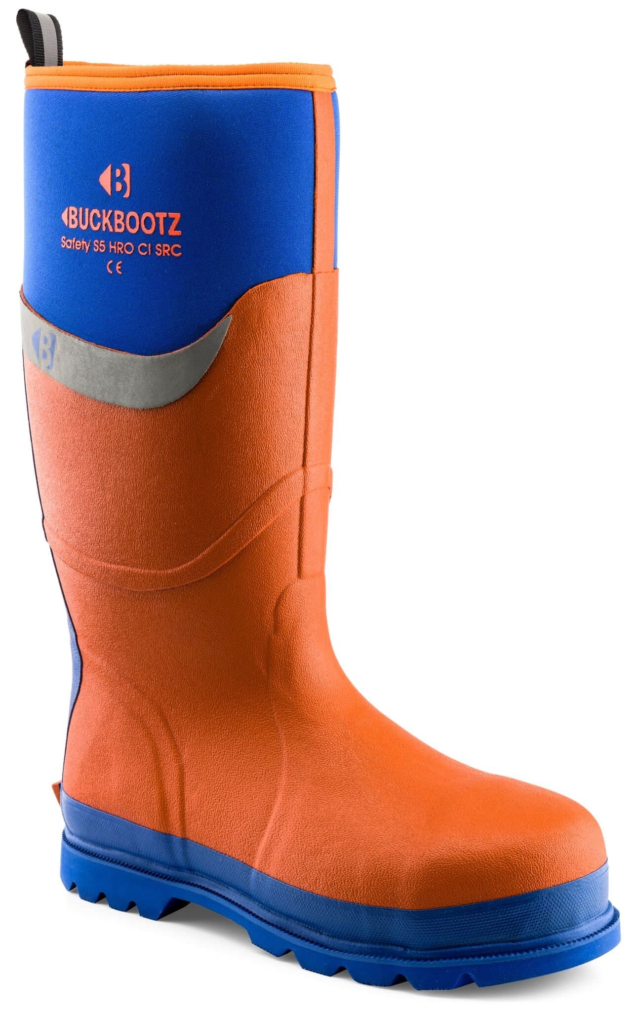 Buckbootz Bbz6000bk Black Safety Wellington Boots