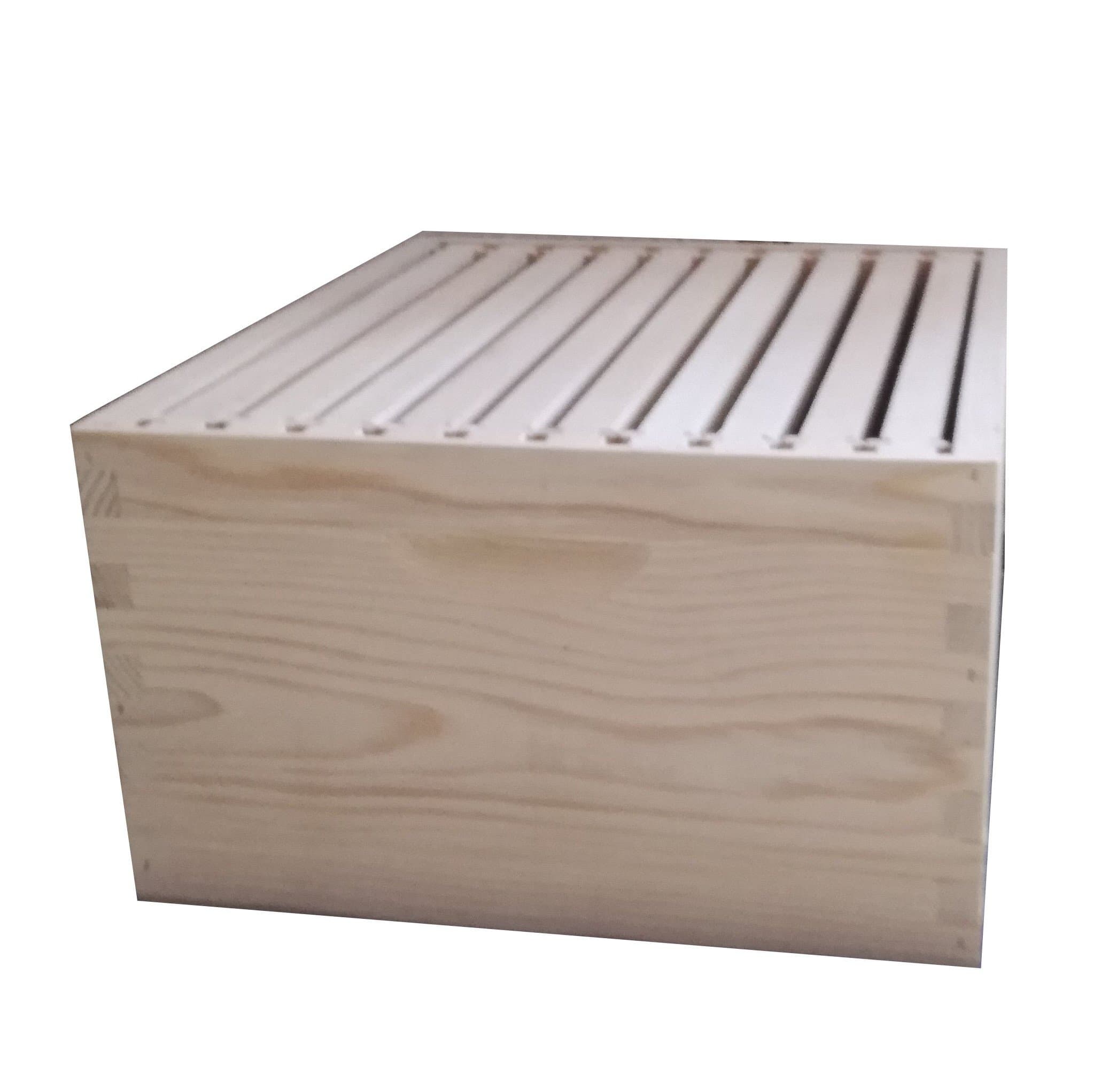 Langstroth brood box with 10 frames