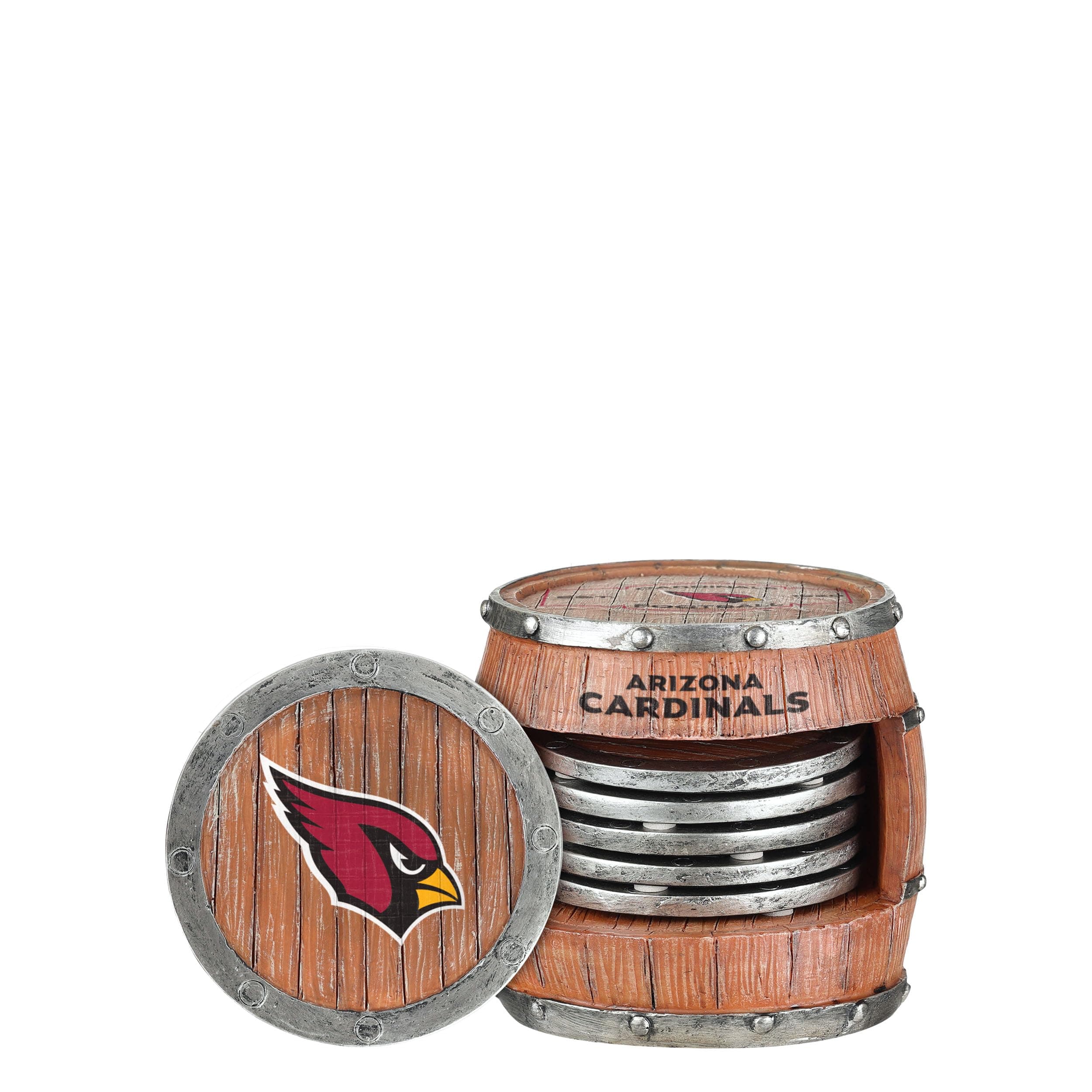 NFL Team Logo 5-Pack Barrel Beverage Drink Coaster Set