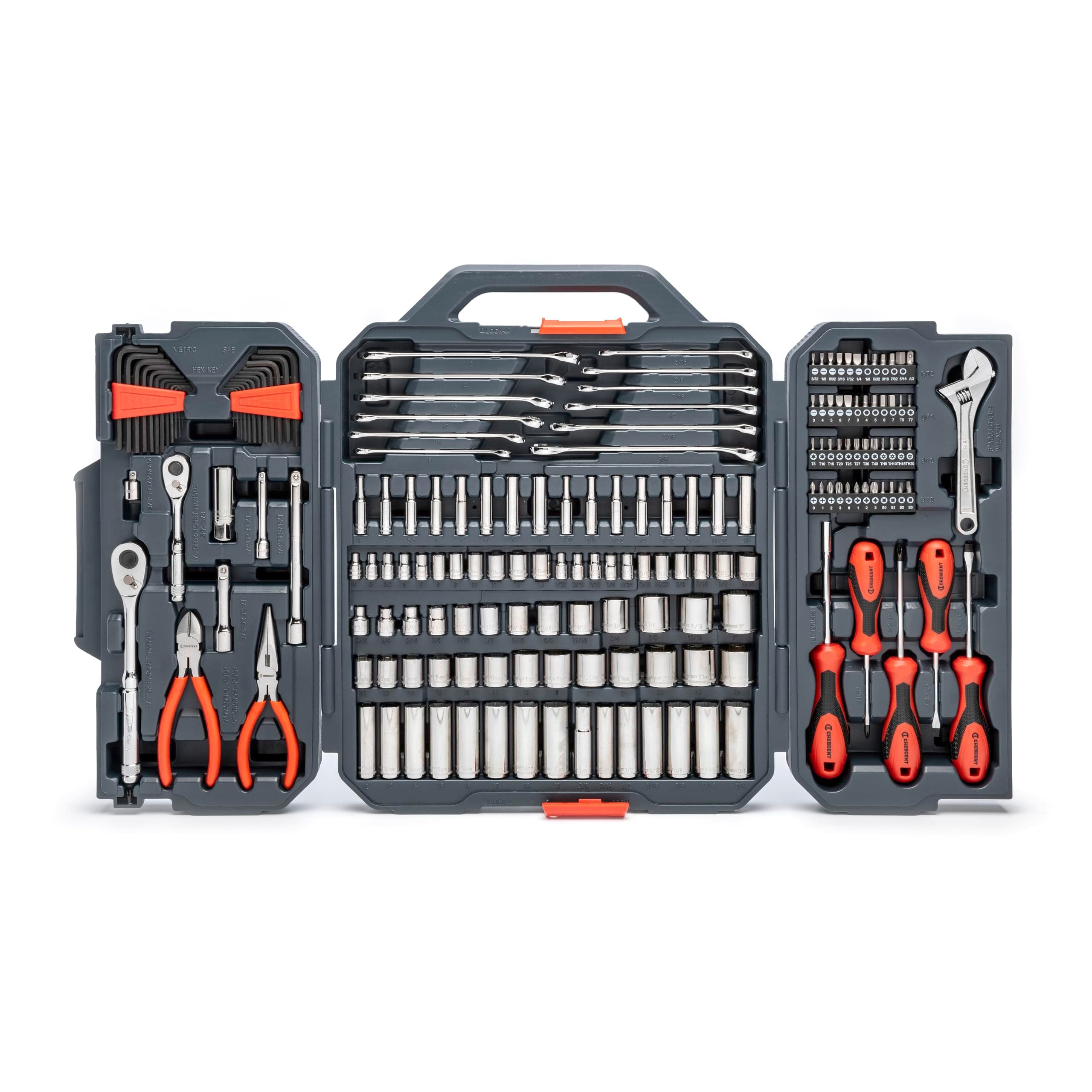180 Piece Professional Tool Set in Tool Storage Case - CTK180