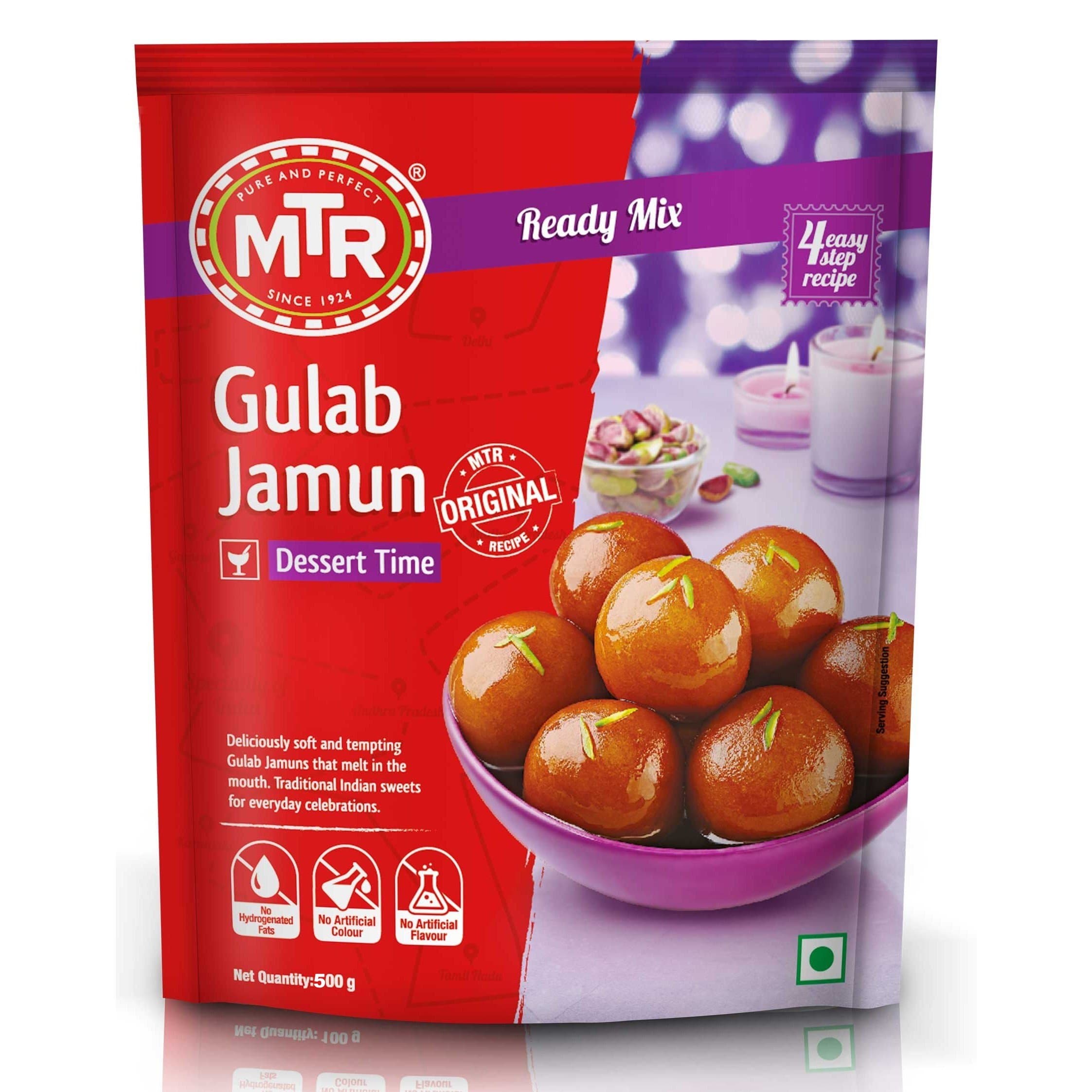 MTR Gulab Jamun Ready Mix 500g (1.1lb) Makes 100 Gulab Jamuns Of approx. 25g each