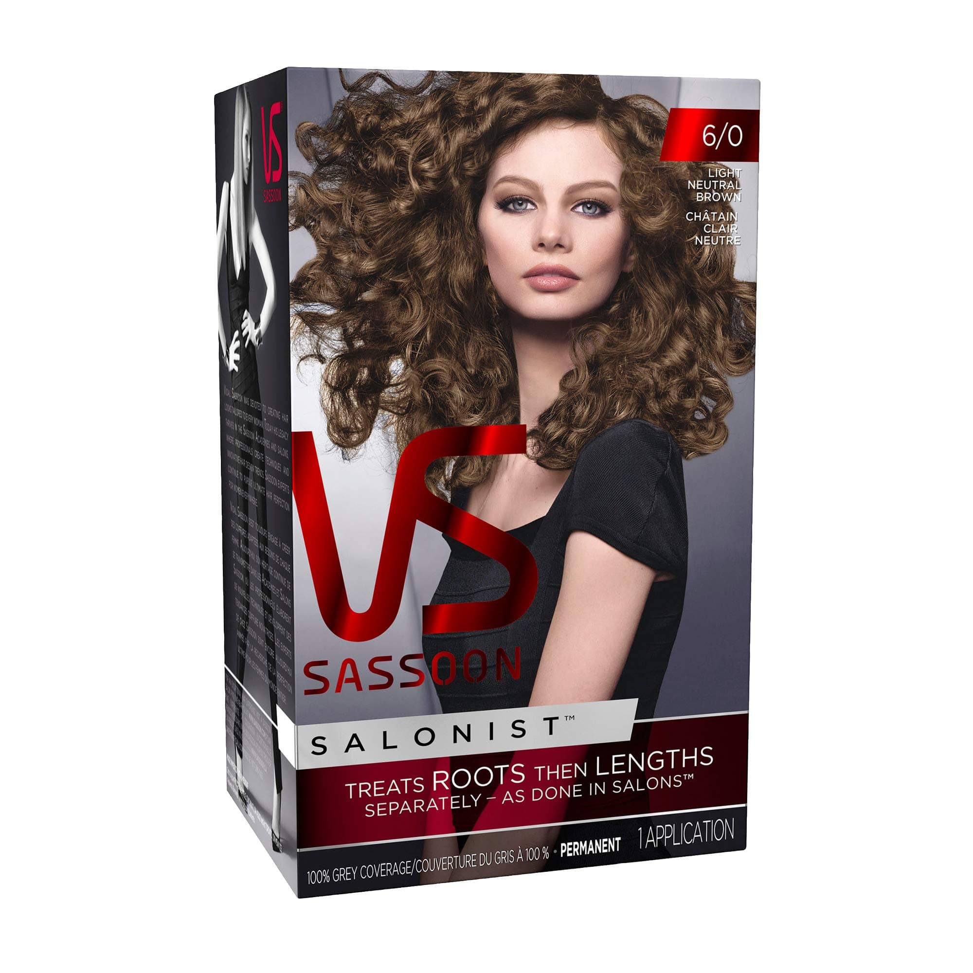 Vidal Sassoon Salonist Hair Colour Permanent Color Kit, 6/0 Light Neutral Brown by Vidal Sassoon