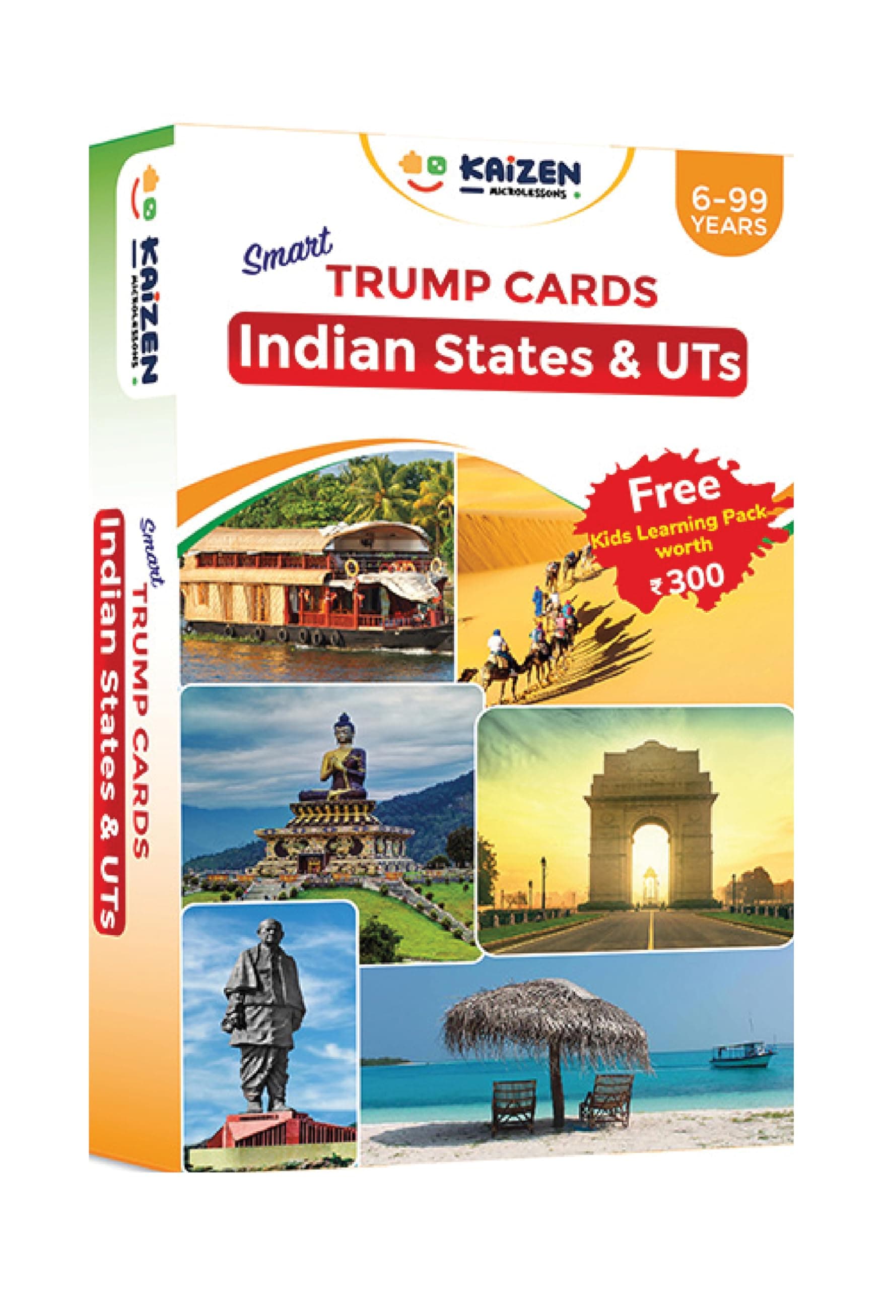 Kid Dedicated Deck Card Games (Trumps: Indian States)