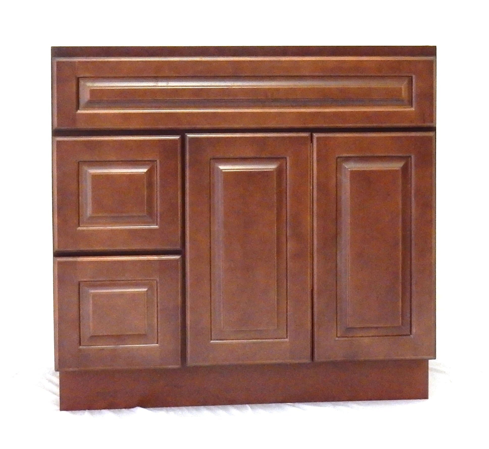 NGY Chestnut Chocolate 36" Vanity Cabinet Maple Wood
