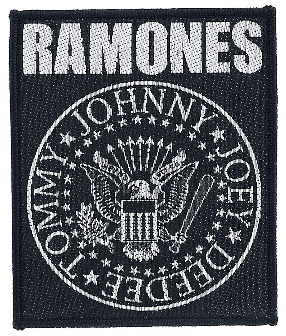 RamonesClassic Seal Unisex Patch black-white, 100% polyester,