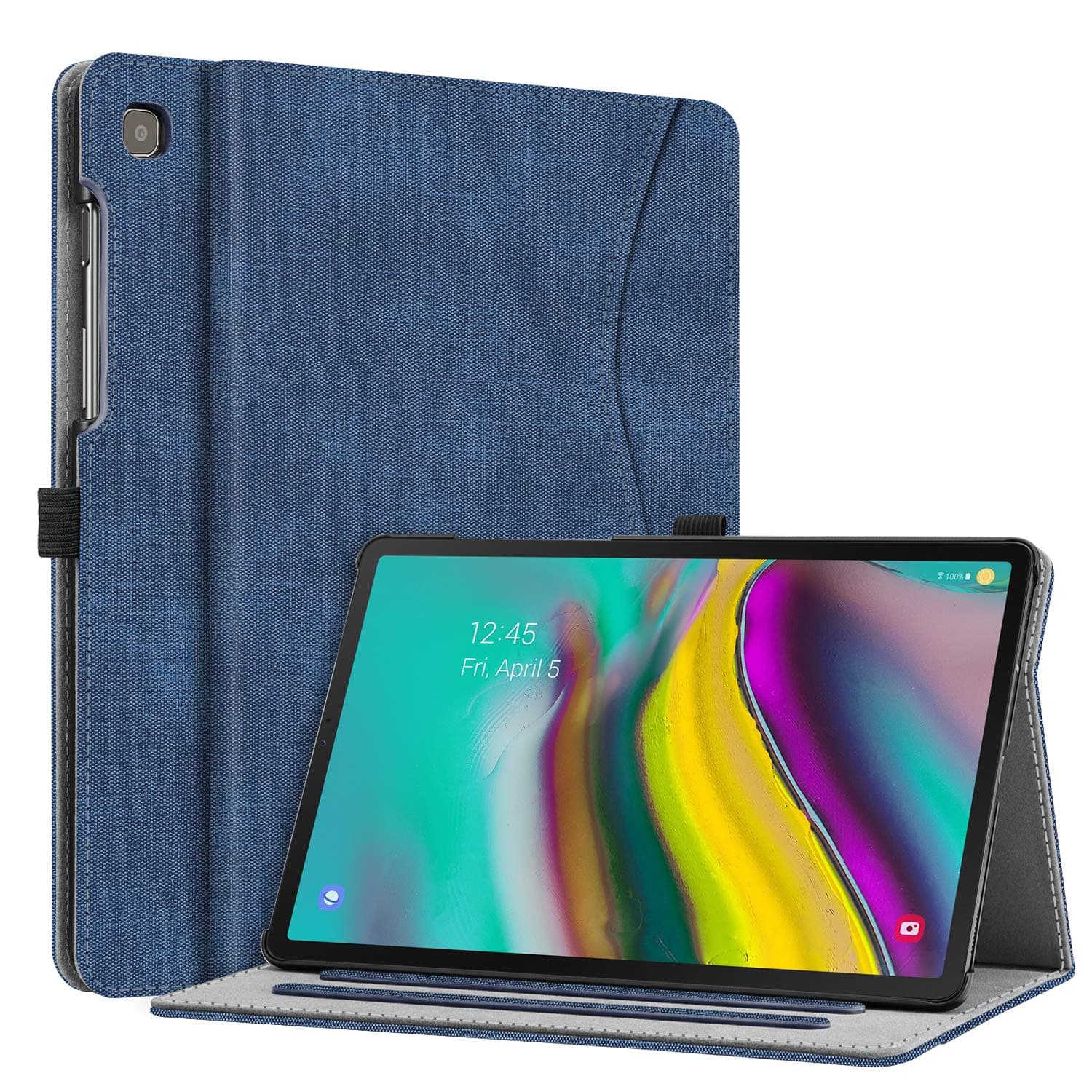 Fintie Case for Samsung Galaxy Tab S5e 10.5 2019 Model SM-T720/T725/T727, Multi-Angle Viewing Stand Cover with Pocket Auto Sleep Wake Feature, Indigo