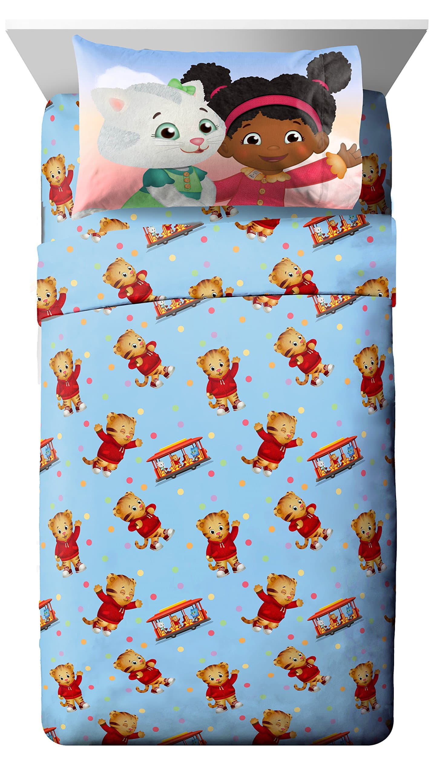 PBS Kids Daniel Tiger 'Treehouse Pals' 3 Piece Twin Sheet Set