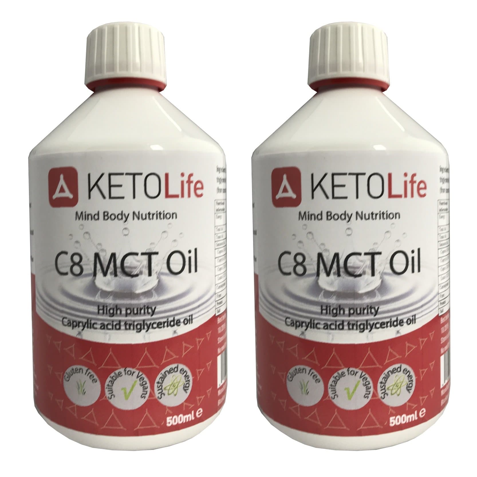 C8 MCT Oil 500ml X 2