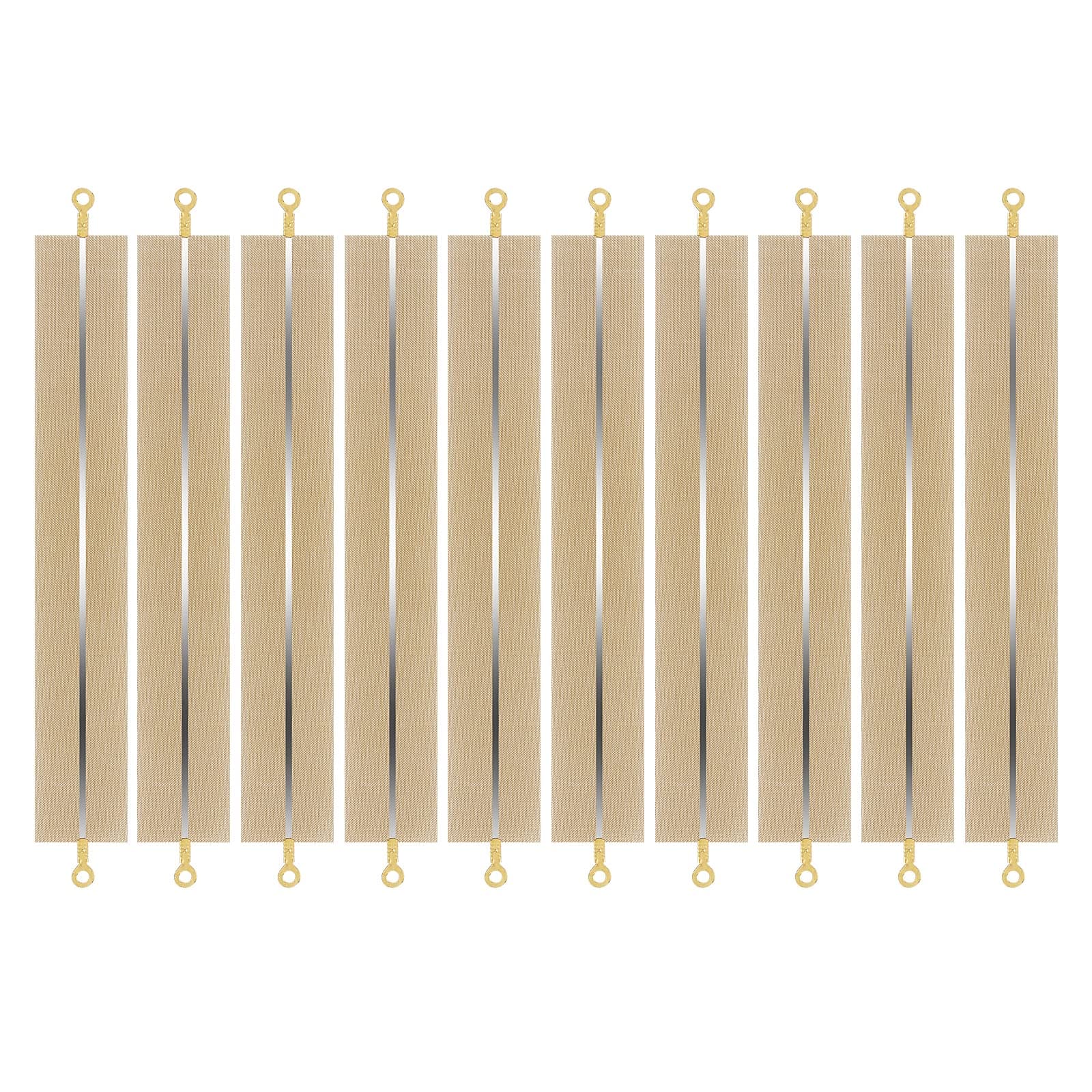 10 Pieces Impulse Sealer Replacement Parts 8 Inch Heat Seal Strips Replacement Element Grip Impulse Sealer Heating Element Service Spare Repair Kit, 200mmx2mm