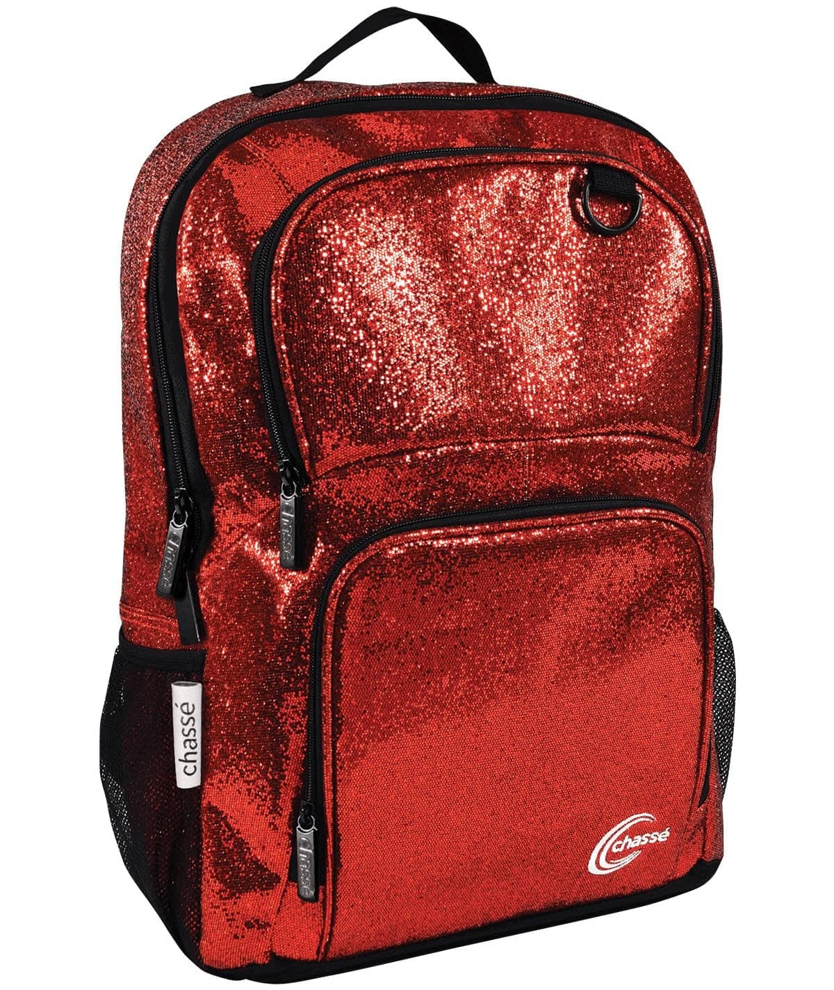 chassé Girls Glitter Cheerleading Backpack (Red)