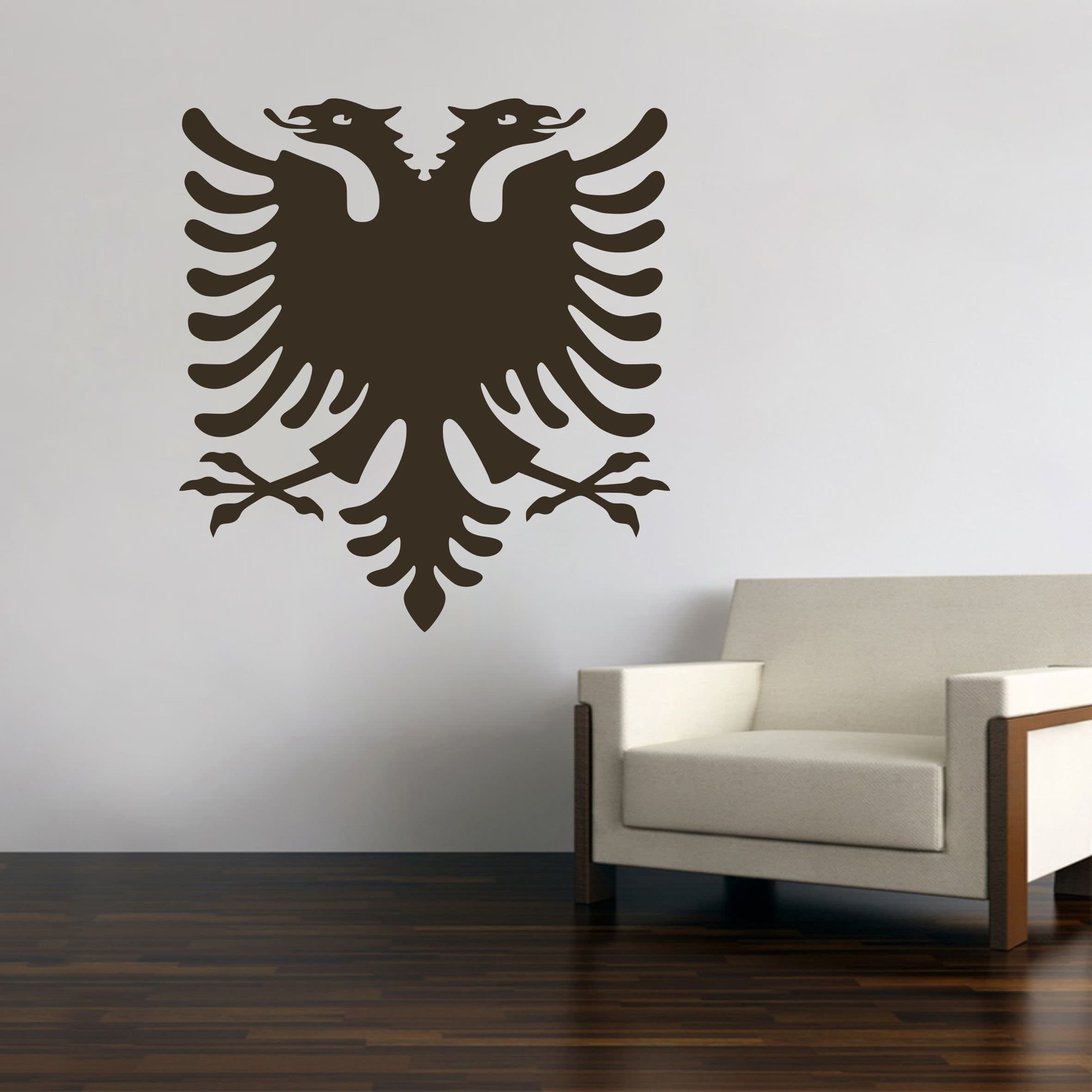 Albania Albania Albanian Eagle Wall Sticker Decal Sticker New, Glass, black, 60 cm