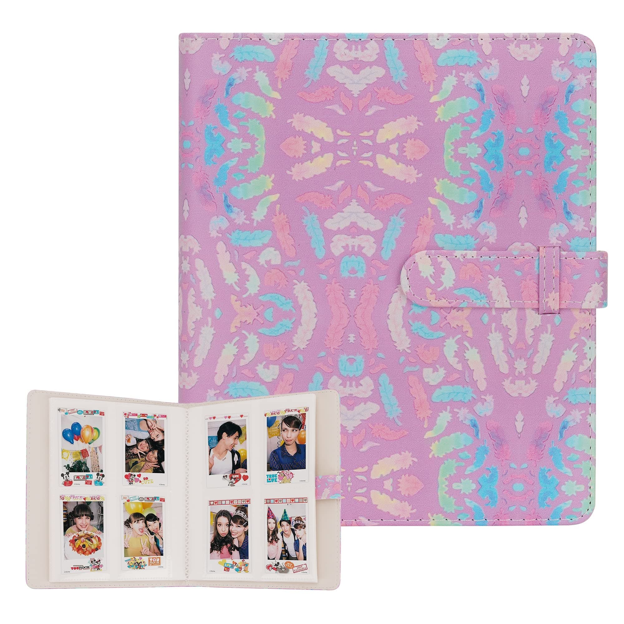 Cpano 256 Pockets Photo Album Compatible with Instax Mini 11/Mini 9/Mini 8/Mini/90 Mini 25/Polaroid Snap PIC-300/HP Sprocket/Kodak Mini 3-Inch Film. (256 Pockets, feather)