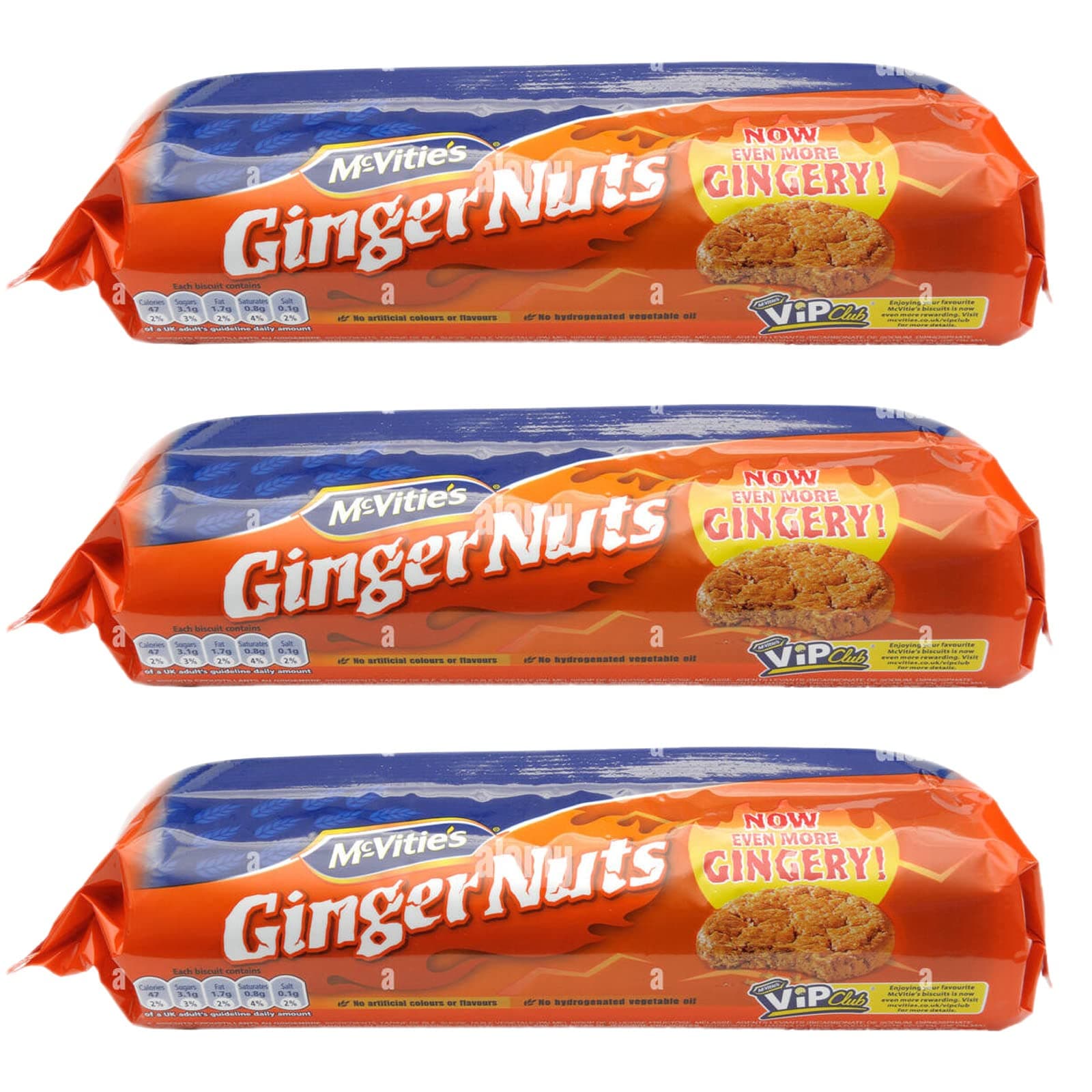 McVitie's Ginger Nut 250G (Pack of 3)|Packed For Zuvo