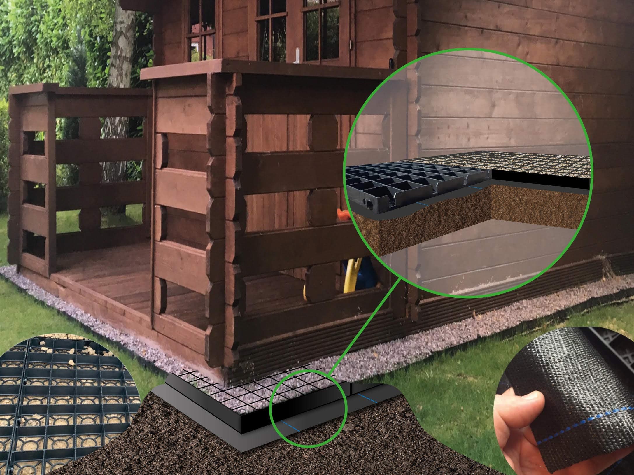 GREENHOUSE BASE GRID 2.5M X 1.25M SUITS 8 x 4 FEET GREENHOUSES & SHED BASES 8 x 4 FEET = FULL ECO KIT + HEAVY DUTY MEMBRANE - PLASTIC ECO PAVING SLAB BASES & DRIVEWAY GRIDS (13+2.5m) sm