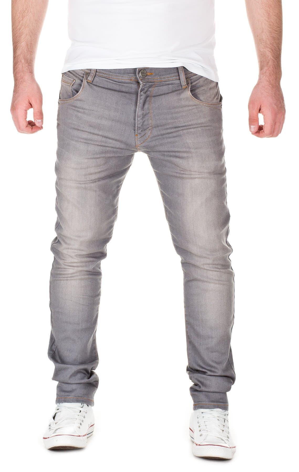 Yazubi Designer Mens Jeans Steve Stretch Straight Leg, Grey Used (10060), W30/L32