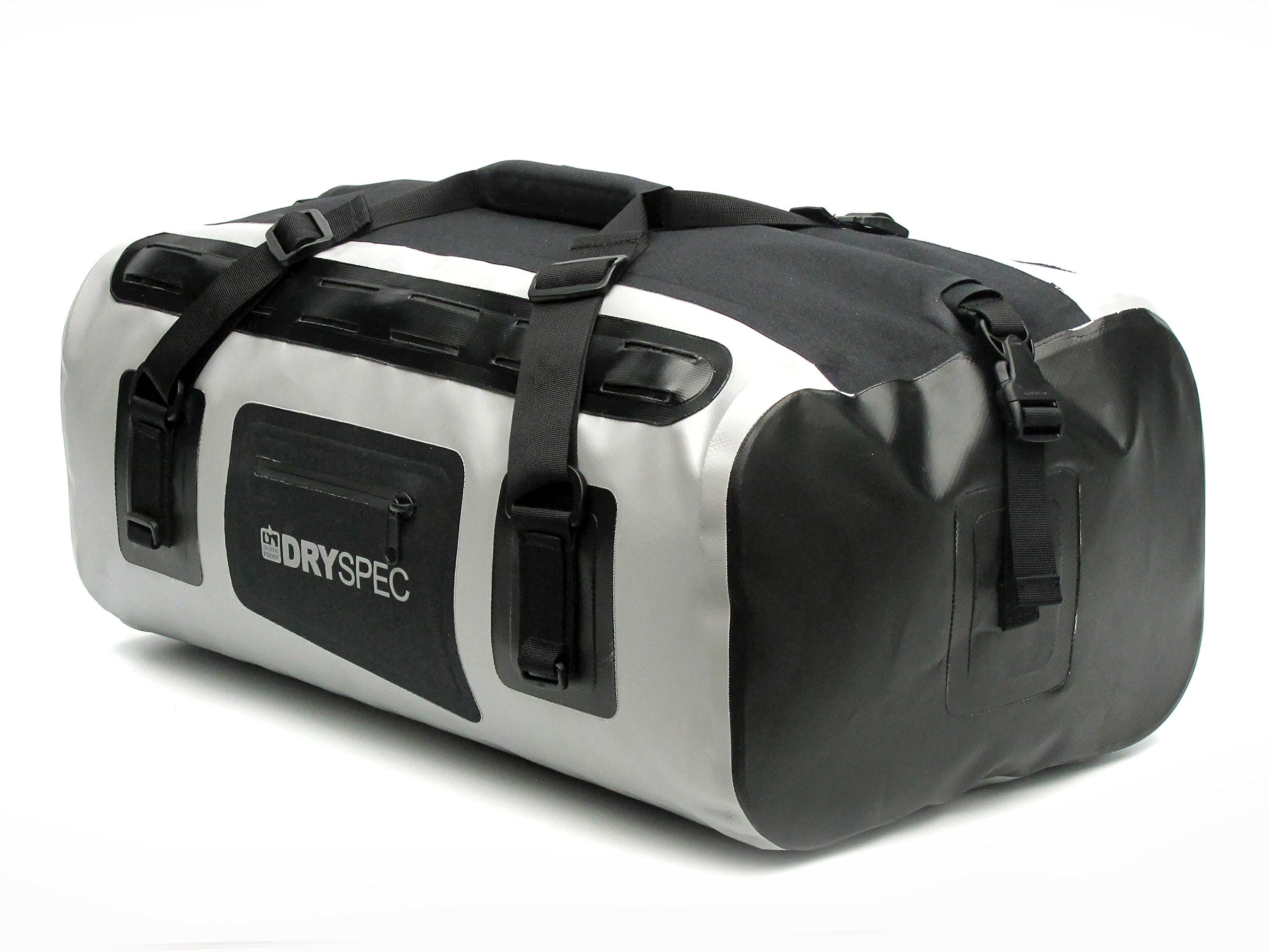 112605 D38 Grey Rigid Waterproof Motorcycle Dry Bag - 38 L Capacity