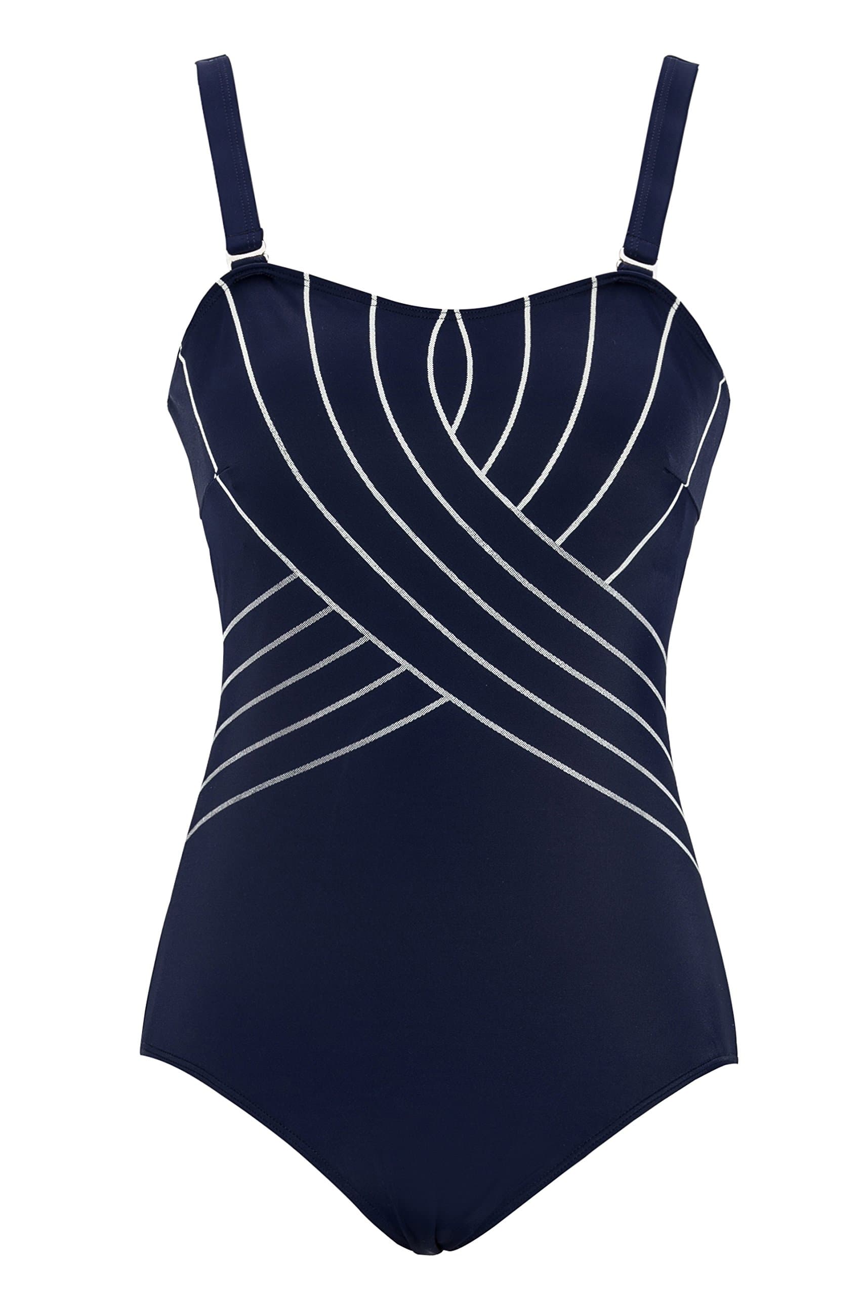 Women's One Piece Tummy Control Swimsuit Ladies Vintage Slimming Monokini