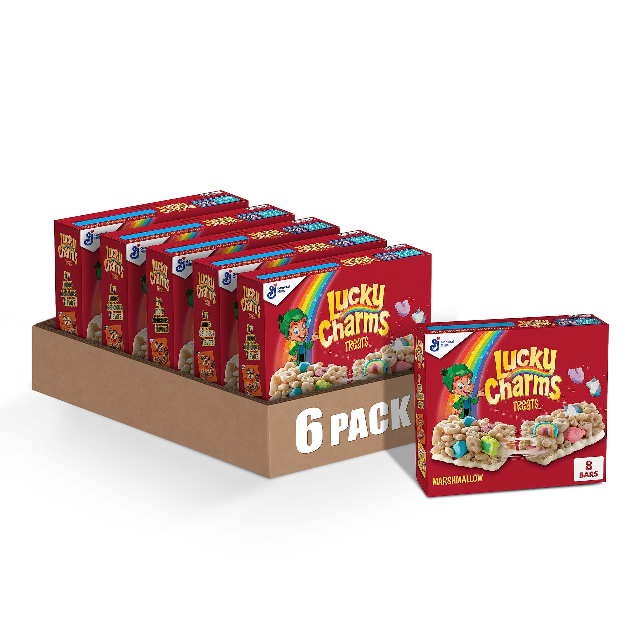 Cereal Treat Bars, Snack Bars, 8 Ct, 6.8 oz (Pack of 6)