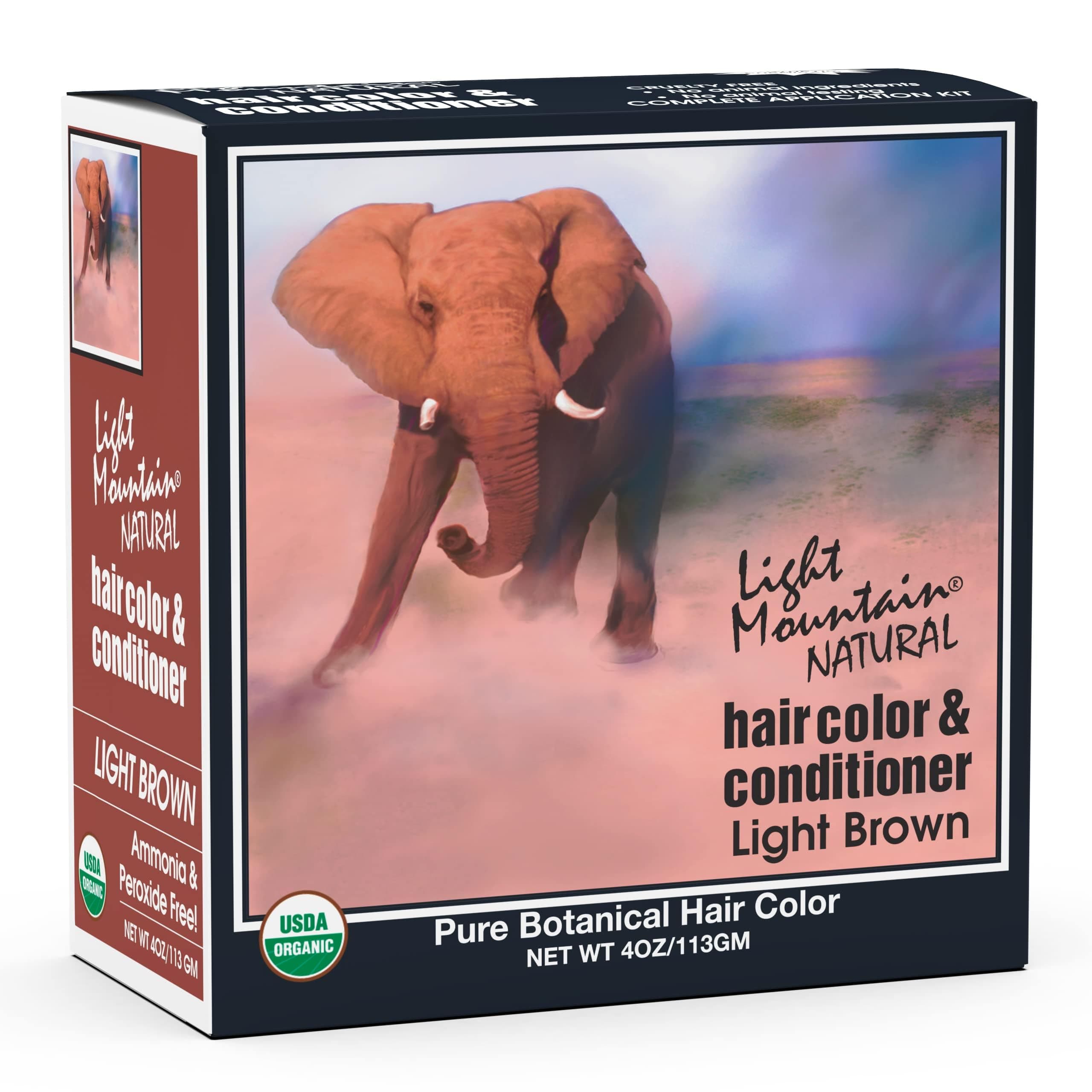 Light Mountain Hair Color Brown 4 OZ
