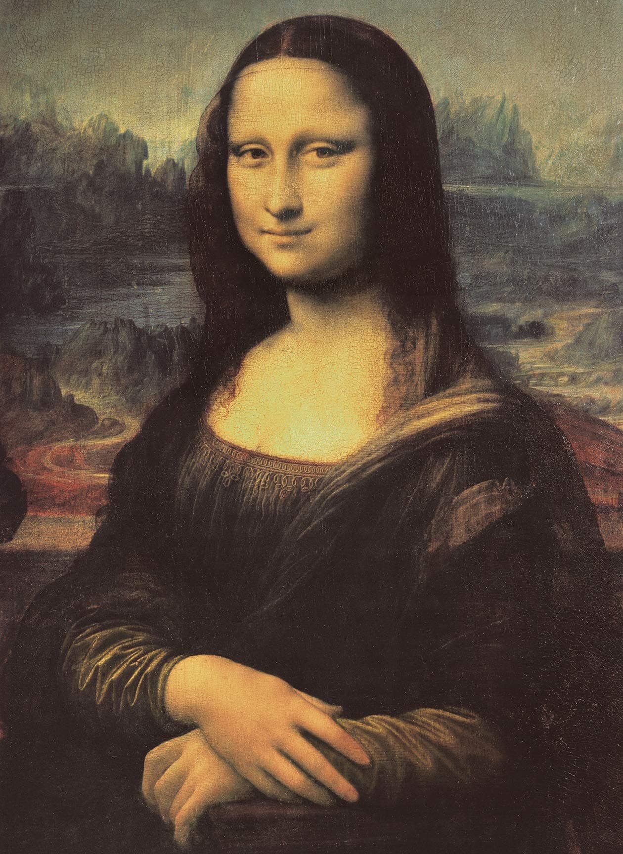 - Mona Lisa Poster by Leonardo Da Vinci - Fine Art Print (LAMINATED, 18" x 24")