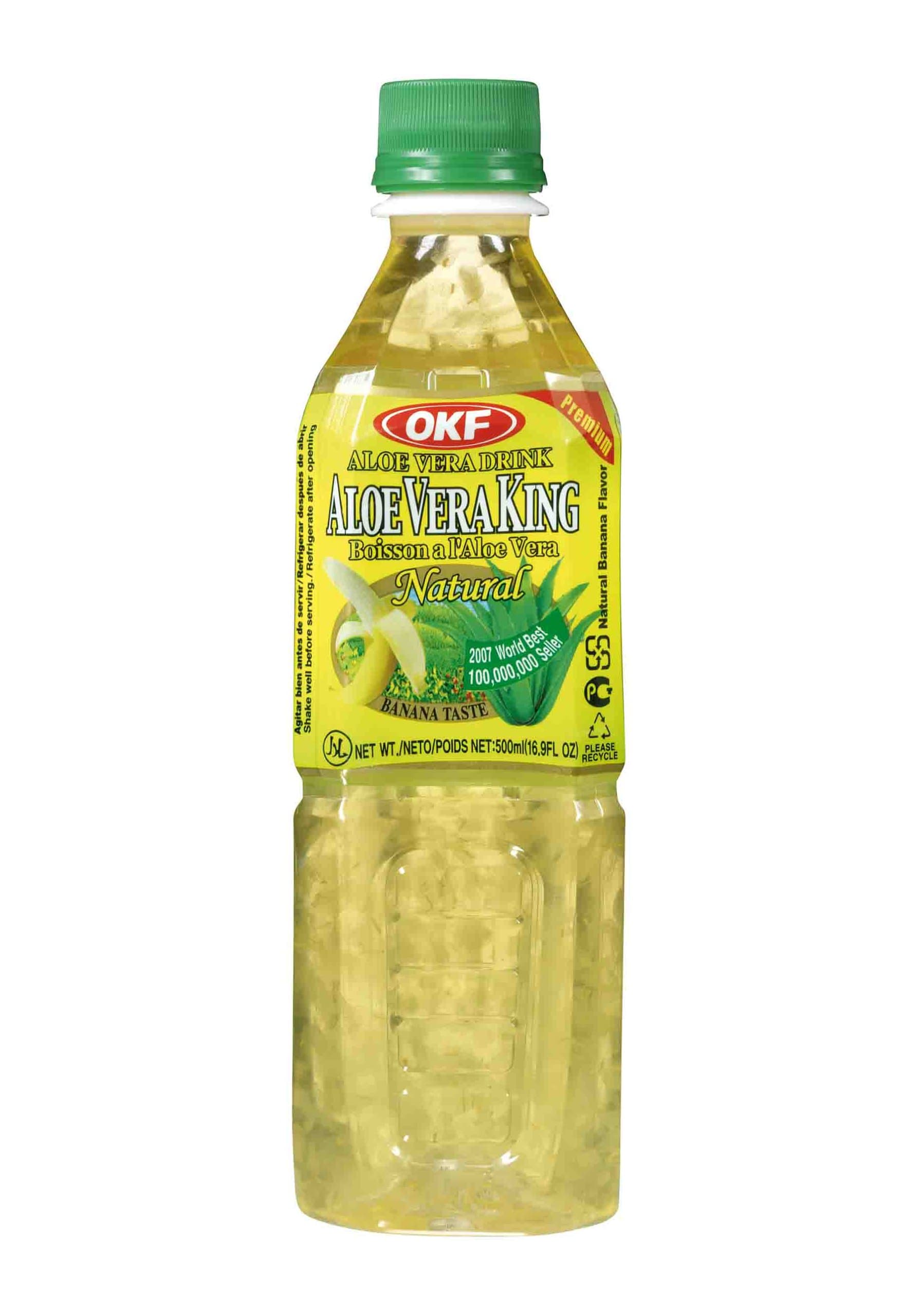 Aloe Vera King Juice, Banana Bottles, 16.9 Fl Oz (Pack of 20)