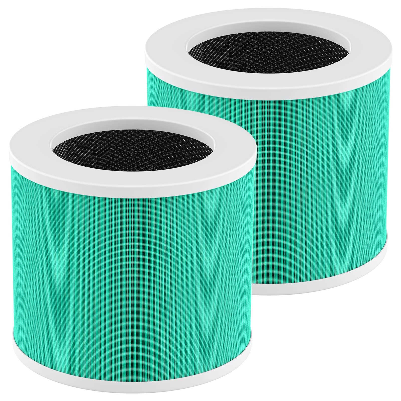 2 Pack HY1800 Replacement Filter Compatible with CHIVALZ/MORENTO/Loytio/Honeyuan/AYAFATO/IOIOW HY1800 Air Purifier, 3-in-1 Filtration, High-Efficiency Activated Carbon HY1800 Replacement Filter