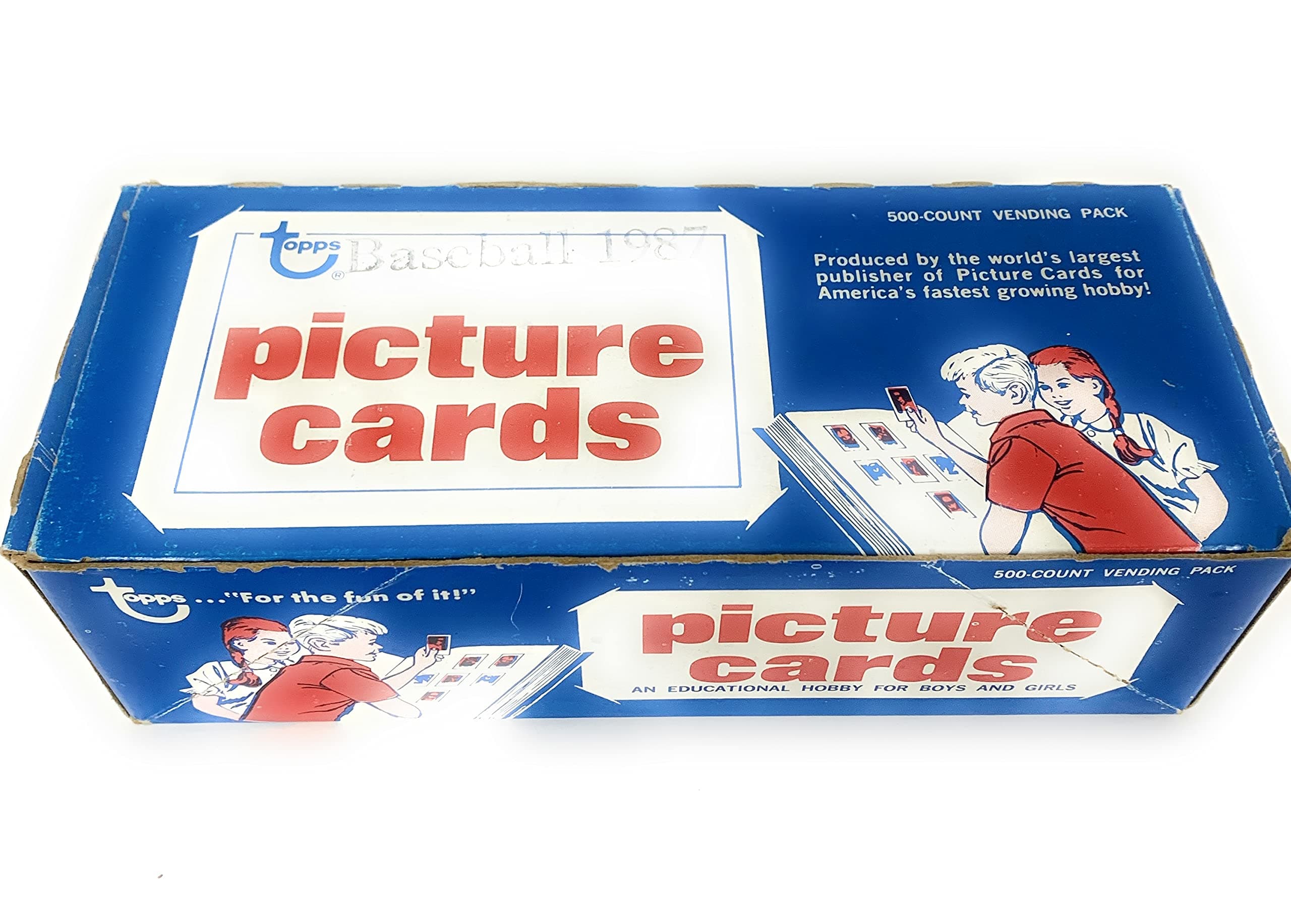 1987 Baseball Vending Box / Factory unopened unsearched 500 count box