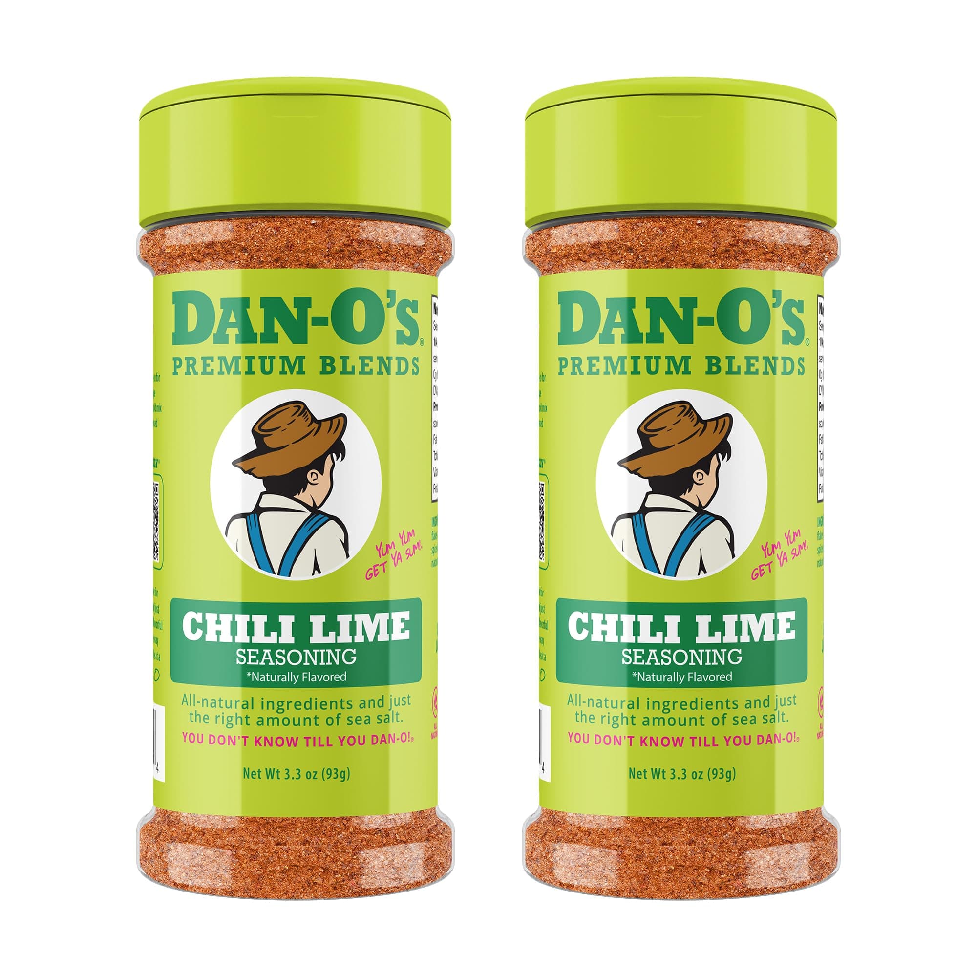 Dan-O's Small Chili Lime Seasoning- 2 Pack (3.3 oz Pack of 2)