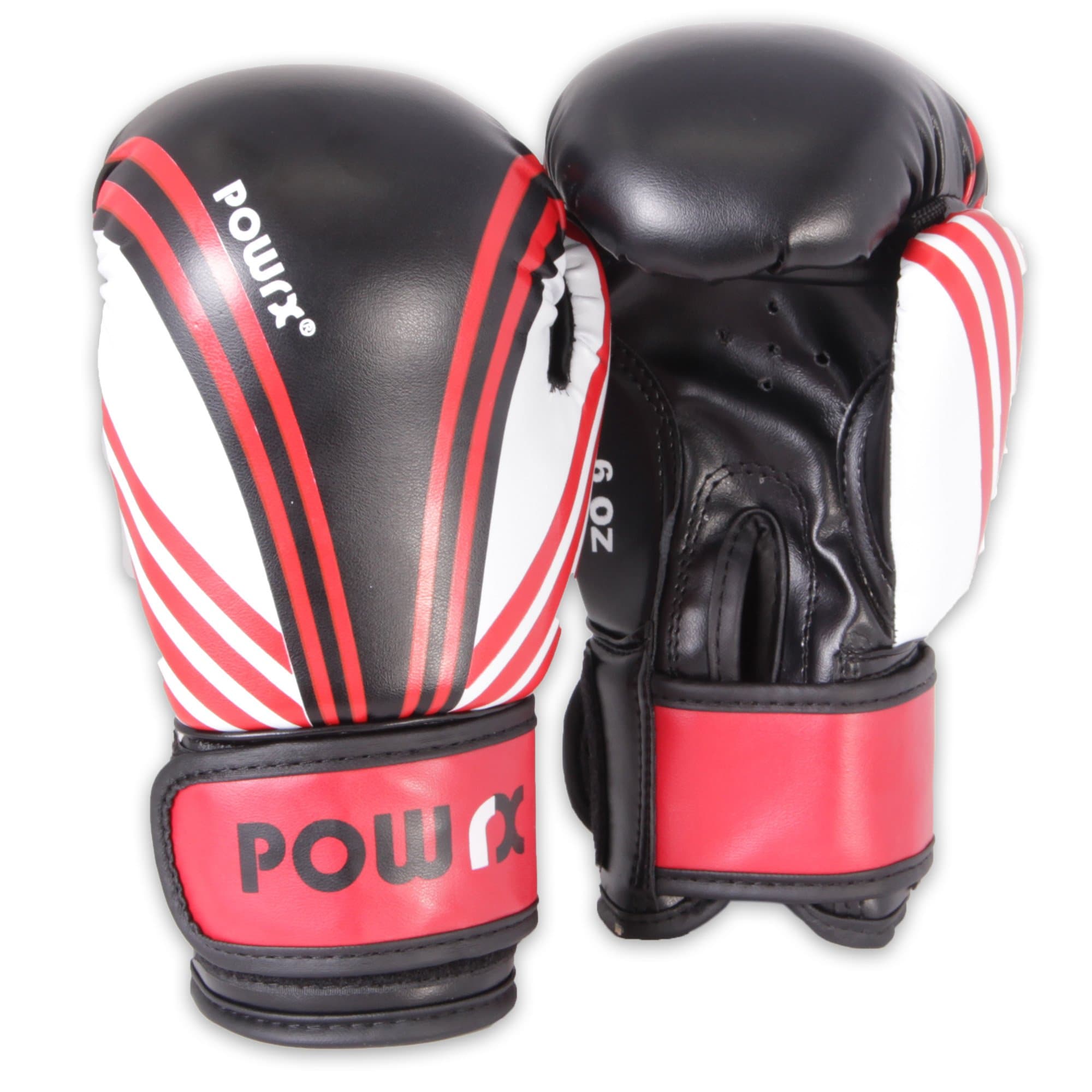Children's PU Leather Boxing Gloves 6 oz in Red or Yellow / Black., Rot 6 Oz, 170 g