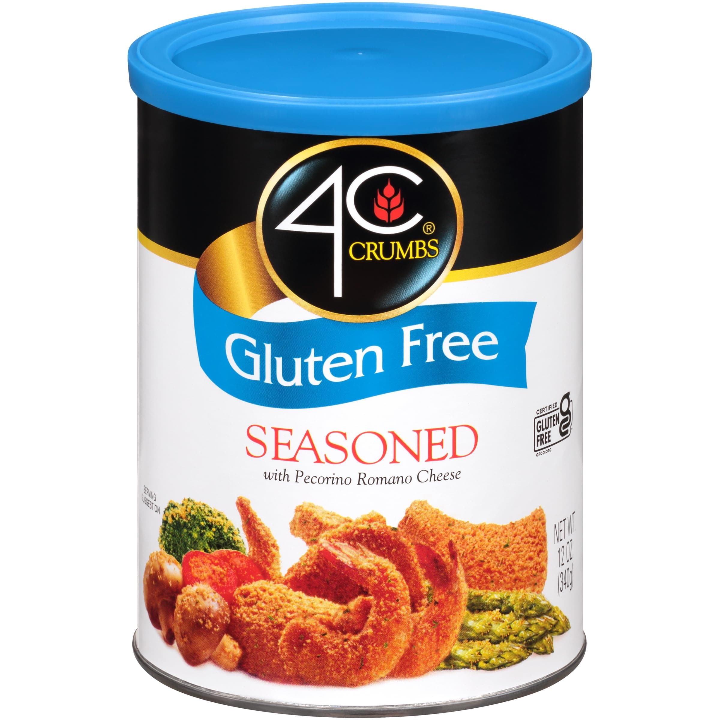 4C Premium Gluten Free Bread Crumbs, Seasoned, 12 Ounces (Pack of 1)