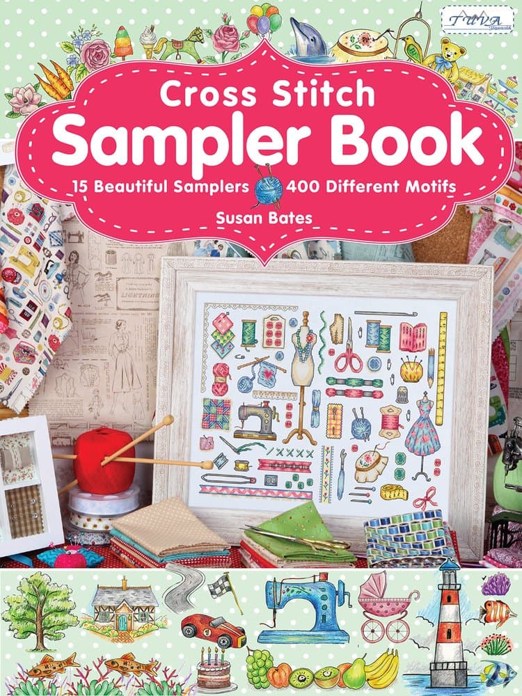 Cross Stitch Sampler Book: 15 Beautiful Samplers, 400 Different Motifs Paperback – December 1, 2014