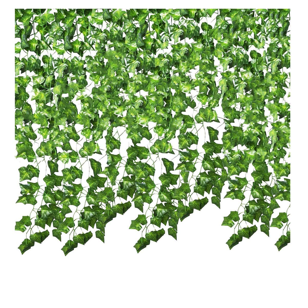 SMALUCK 24 Pack 168 Ft Artificial Ivy Garland Fake Ivy Vine Hanging Plant for Wedding Garland Fake Foliage Flowers Home Kitchen Garden Office Wedding Wall Decor (24 Pack)
